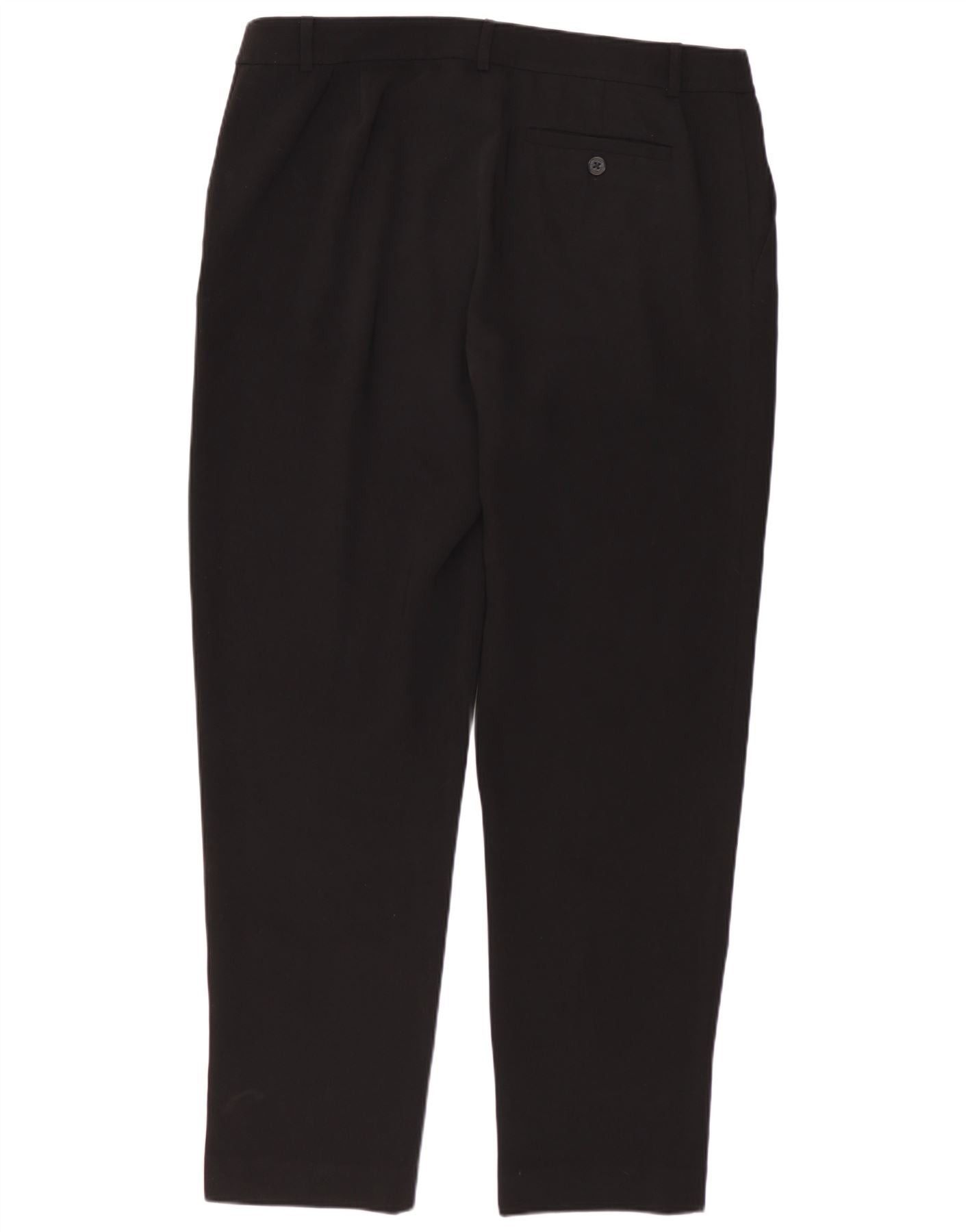 Ralph Lauren Womens High Waist Chino Trousers US 12 Large W34 L28 Black Size 30" / US 8 / IT 44 - 2 Thumbnail