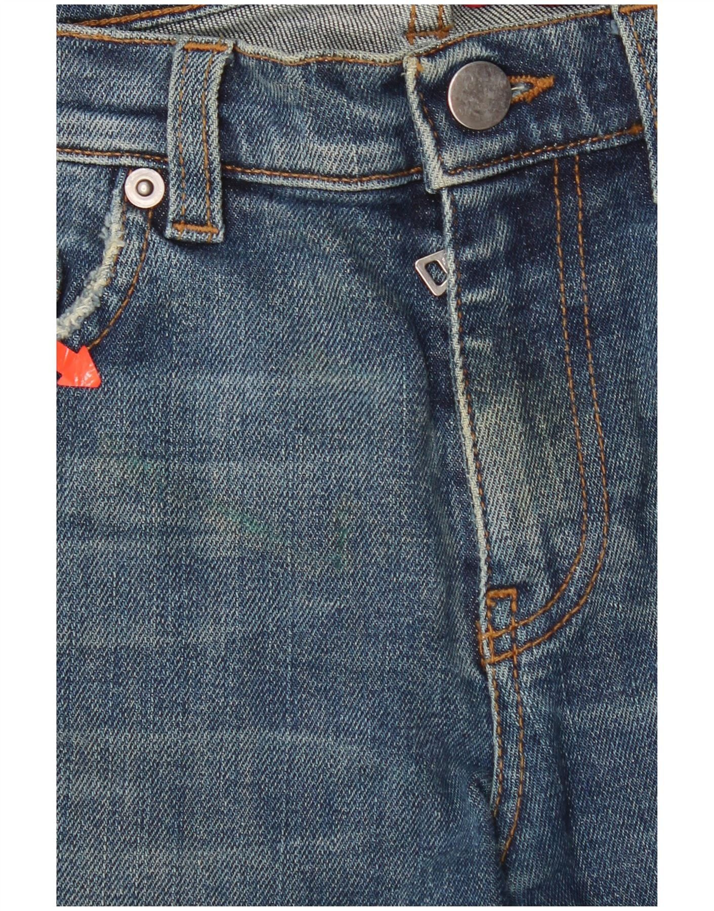 Prada Womens Skinny Jeans W26 L32 Navy Blue Cotton Size 42" / US 20 - 5 Thumbnail