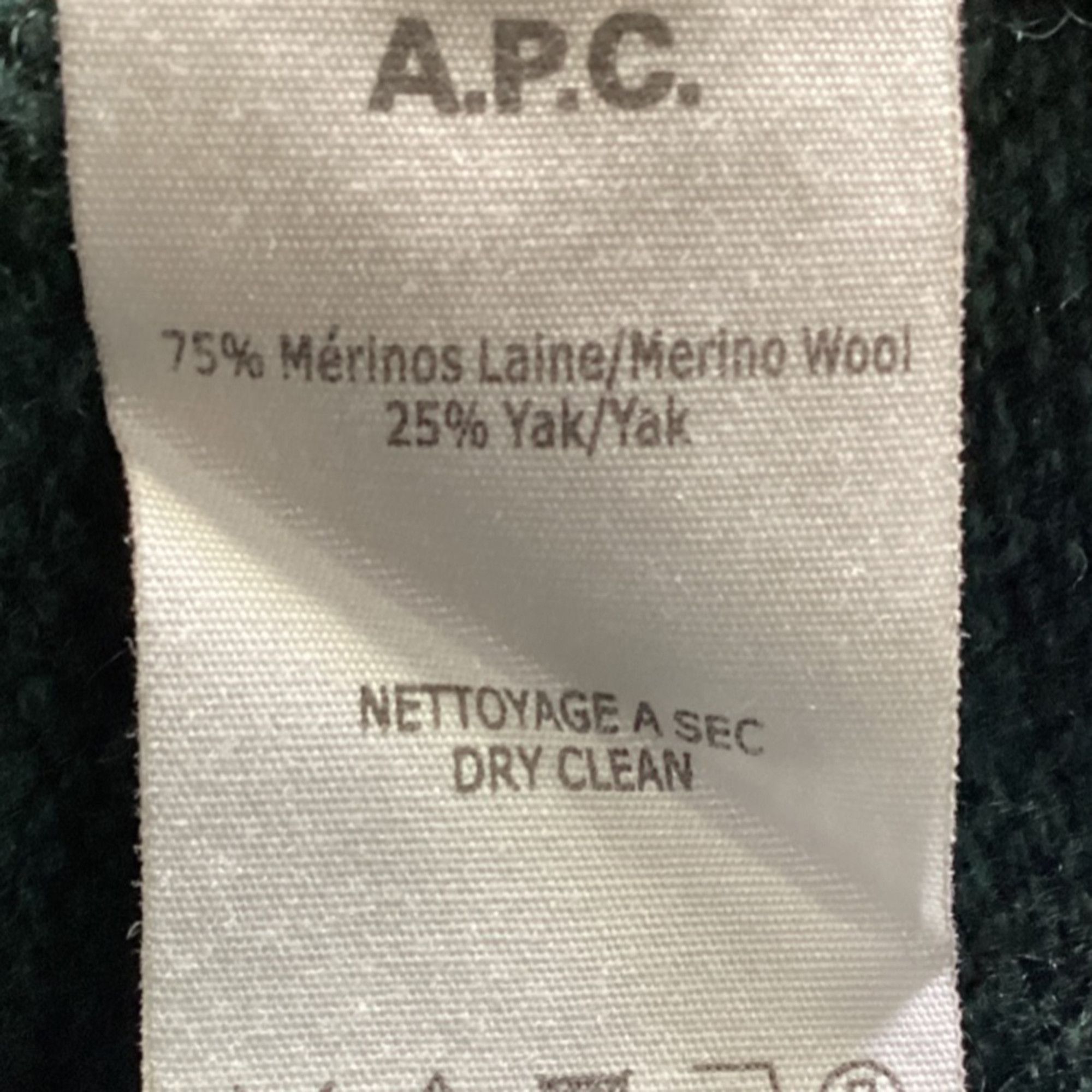 A.P.C. A.P.C. Crewneck Jumper in Green Wool Size US M / EU 48-50 / 2 - 7 Thumbnail