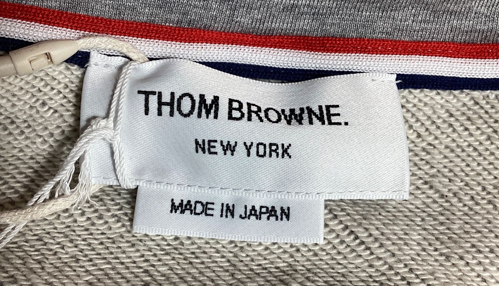 Thom Browne Thom Browne 4-Bar Loopback Crewneck Sweatshirt in Grey Cotto Size US XXL / EU 58 / 5 - 5 Thumbnail