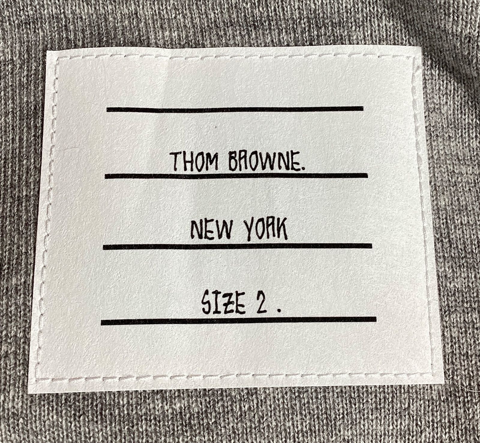 Thom Browne Thom Browne 4-Bar Loopback Crewneck Sweatshirt in Grey Cotto Size US XXL / EU 58 / 5 - 7 Thumbnail
