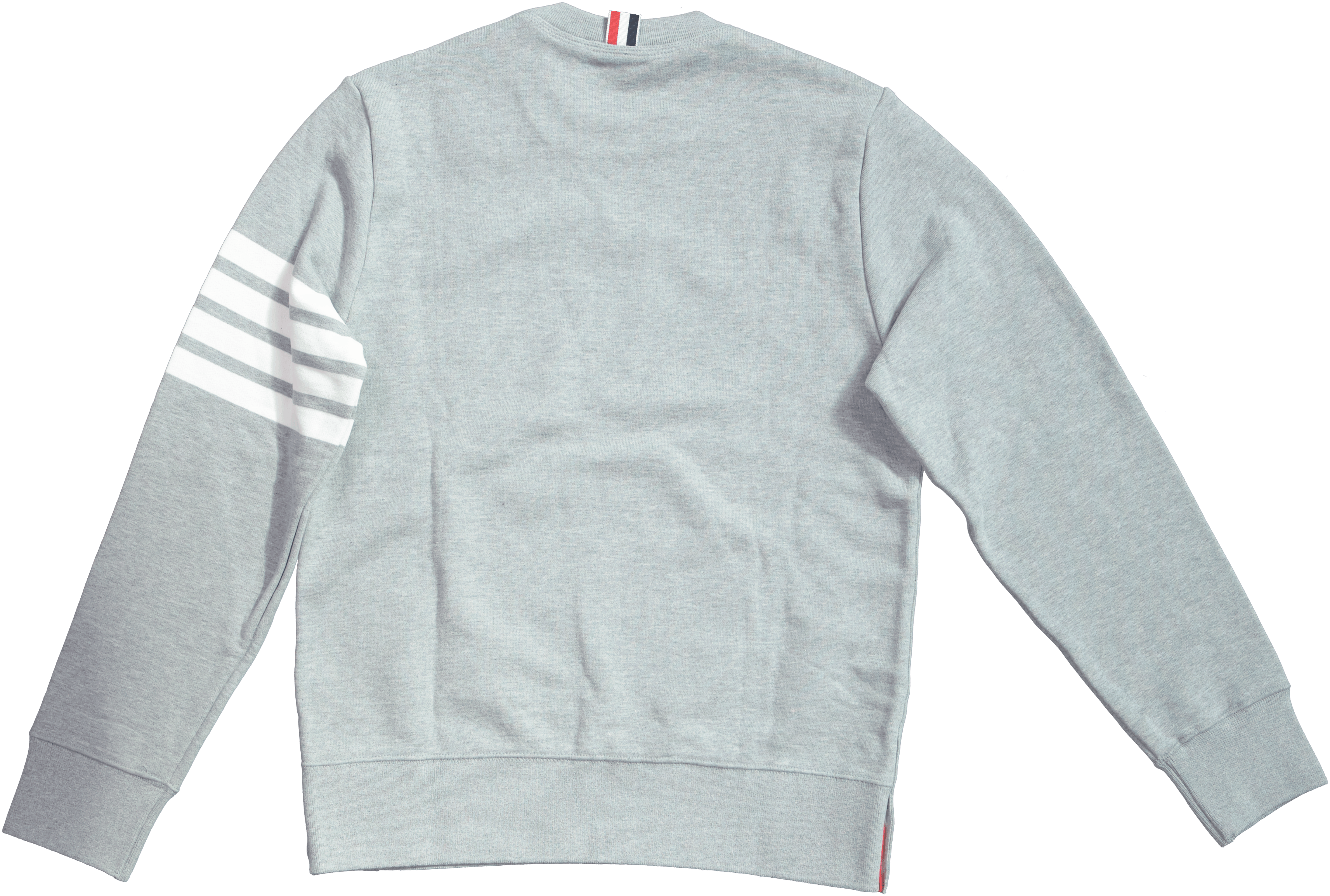 Thom Browne Thom Browne 4-Bar Loopback Crewneck Sweatshirt in Grey Cotto Size US XXL / EU 58 / 5 - 2 Thumbnail