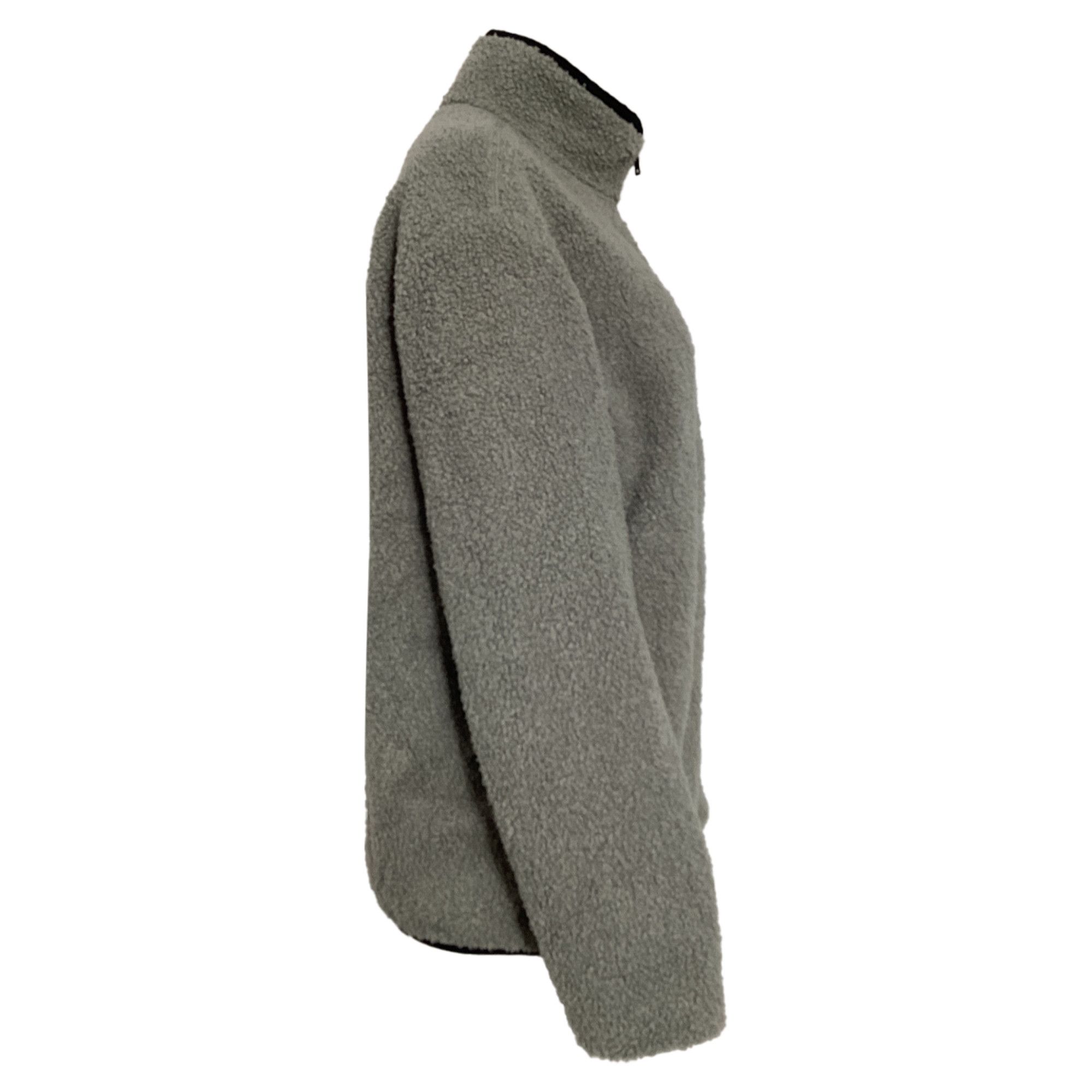 Theory Theory Classon Zipped Fleece Jacket in Grey Polyester Size US L / EU 52-54 / 3 - 3 Thumbnail