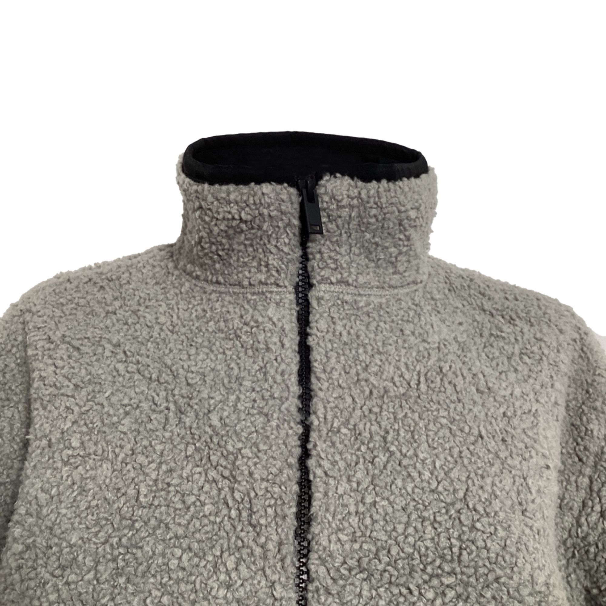 Theory Theory Classon Zipped Fleece Jacket in Grey Polyester Size US L / EU 52-54 / 3 - 2 Thumbnail