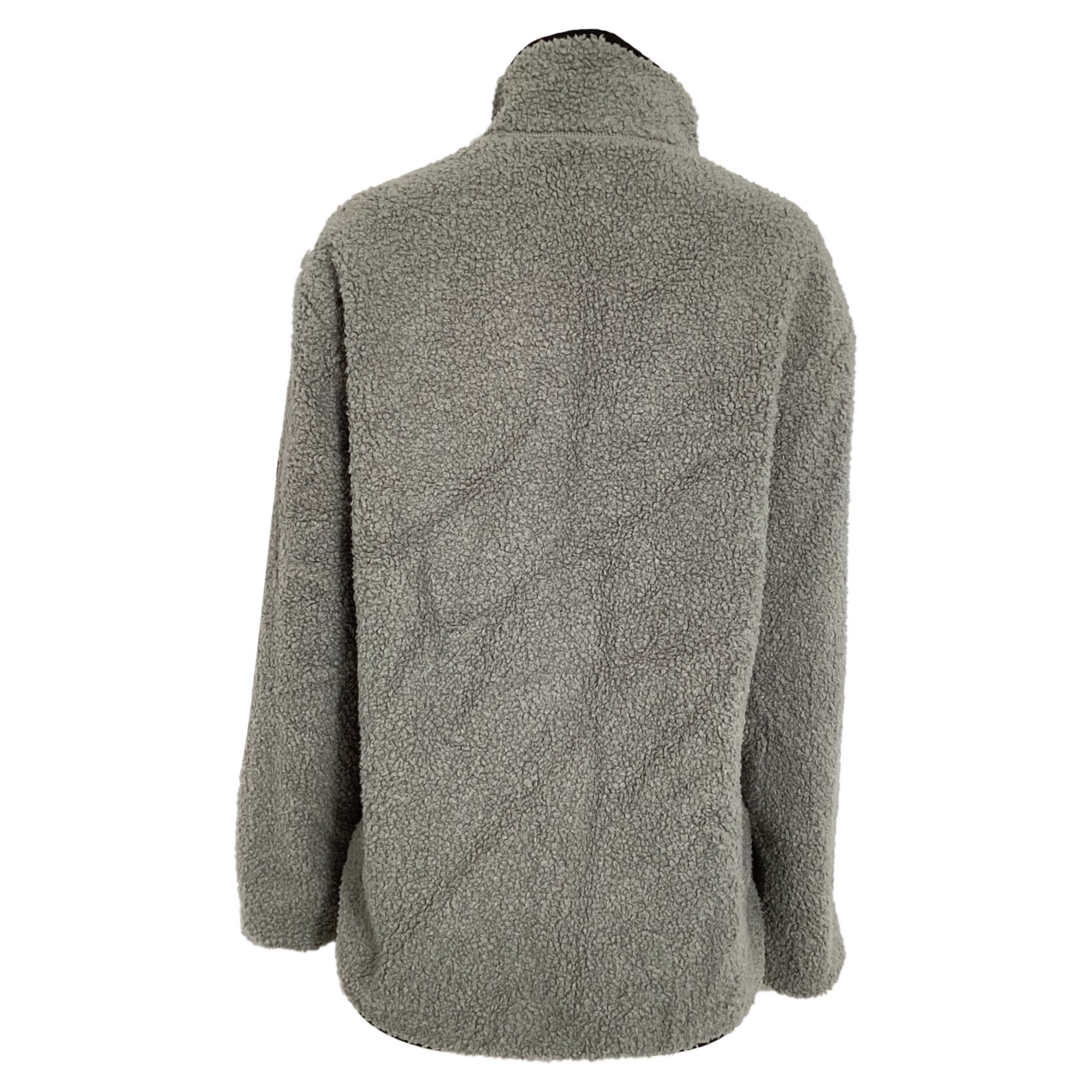 Theory Theory Classon Zipped Fleece Jacket in Grey Polyester Size US L / EU 52-54 / 3 - 6 Thumbnail