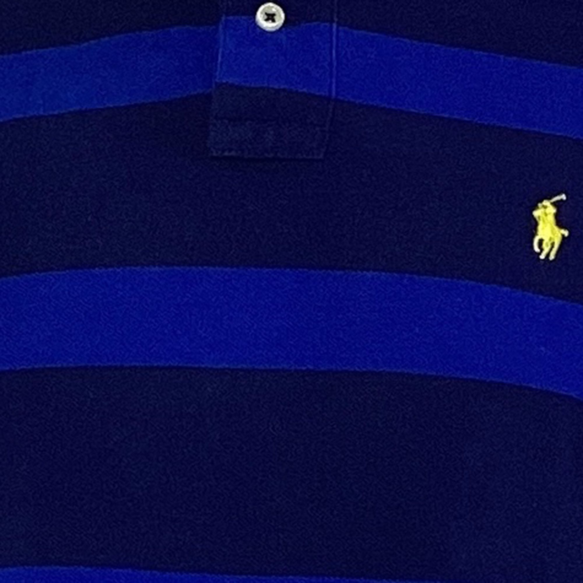 Polo Ralph Lauren Polo Ralph Lauren Striped Polo Shirt in Blue Cotton Size US M / EU 48-50 / 2 - 4 Thumbnail