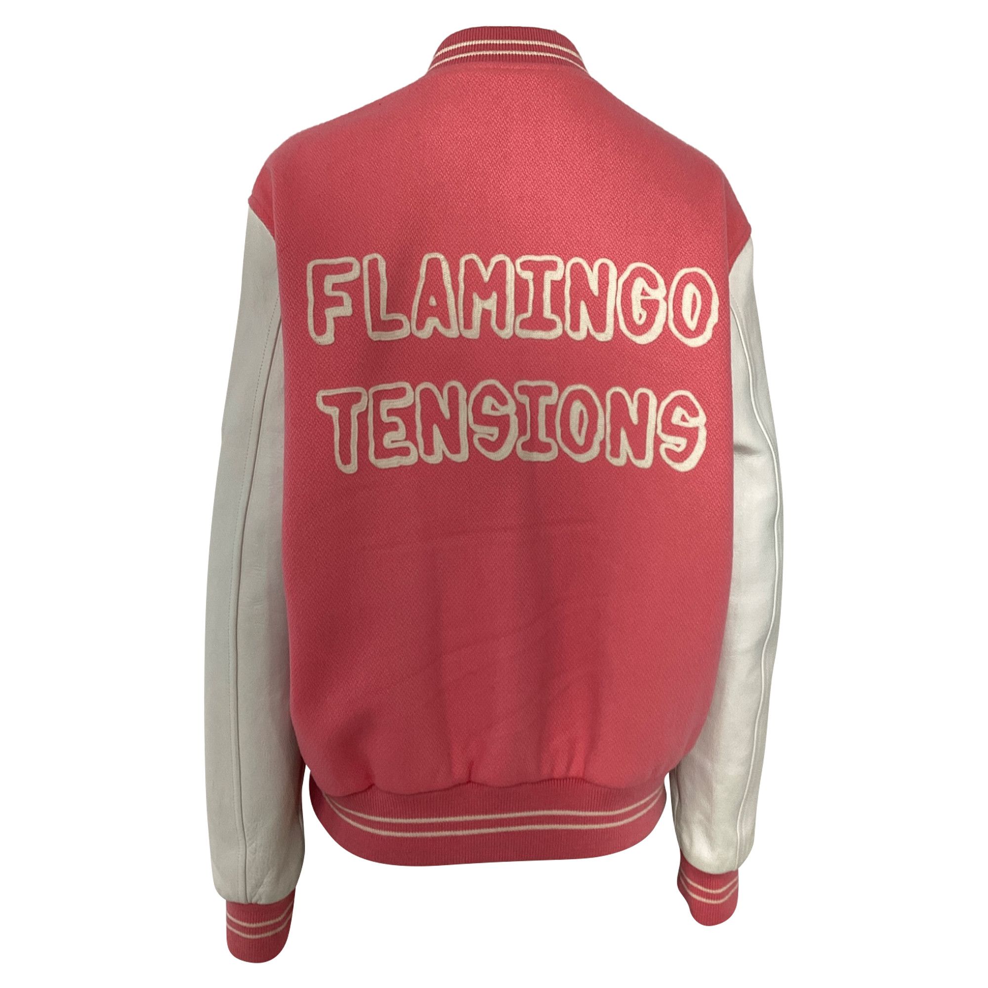 Celine Celine x Scott Reeder Varsity Jacket in Pink Wool Size US S / EU 44-46 / 1 - 4 Thumbnail