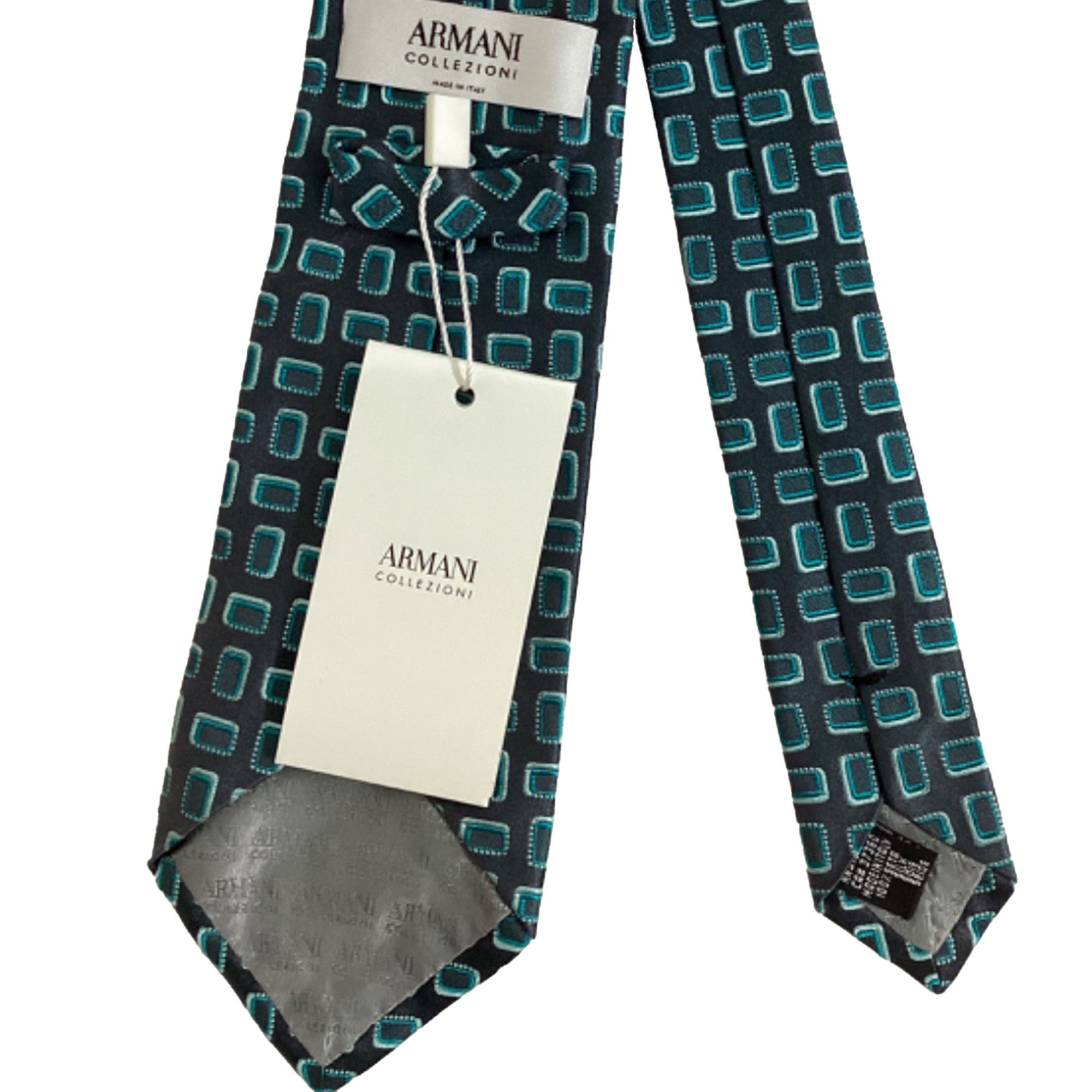 Armani Armani Collezioni Printed Tie in Multicolor Silk Size ONE SIZE - 5 Thumbnail