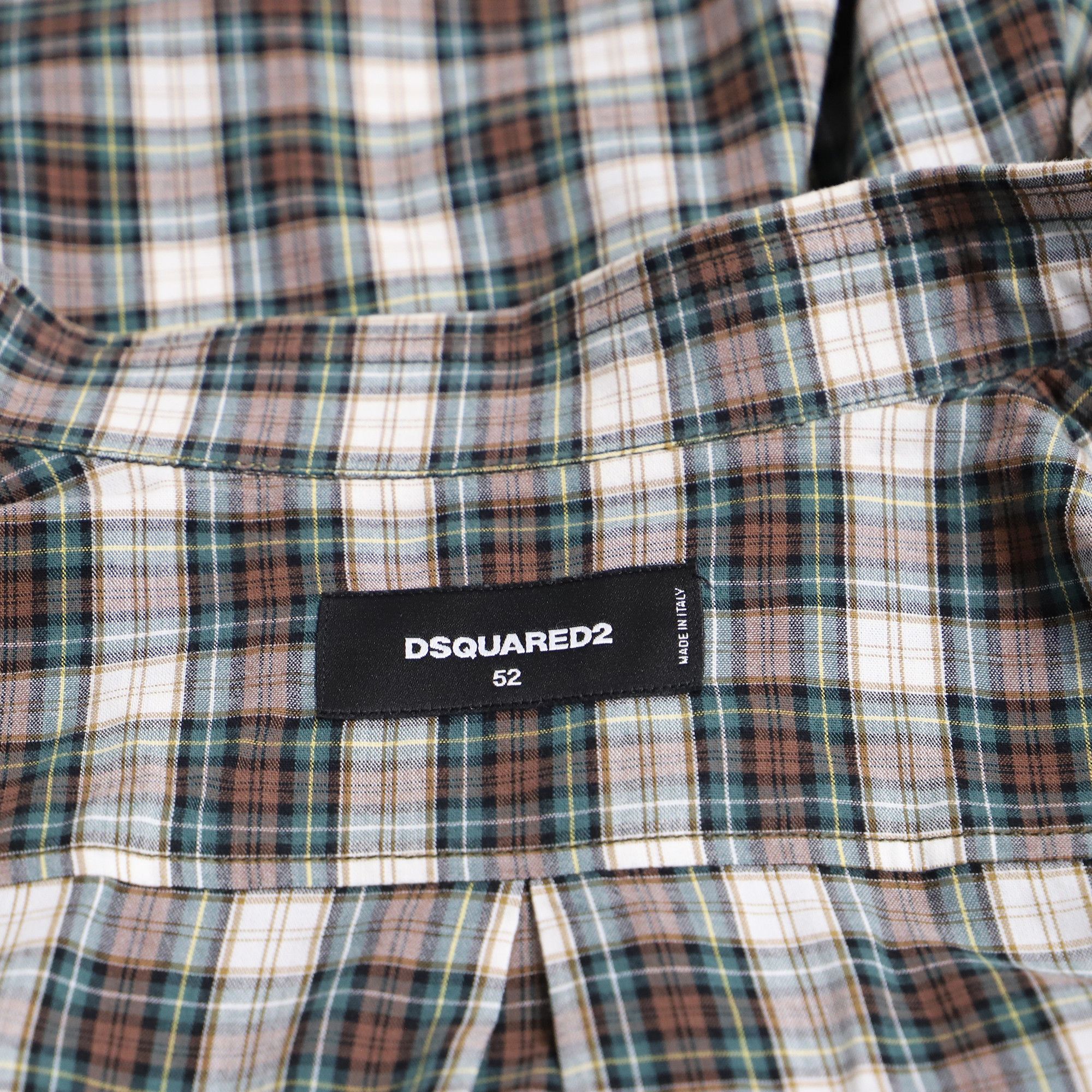 Dsquared2 Dsquared2 Plaid Long Sleeve Shirt in Multicolor Cotton Size US XL / EU 56 / 4 - 5 Thumbnail