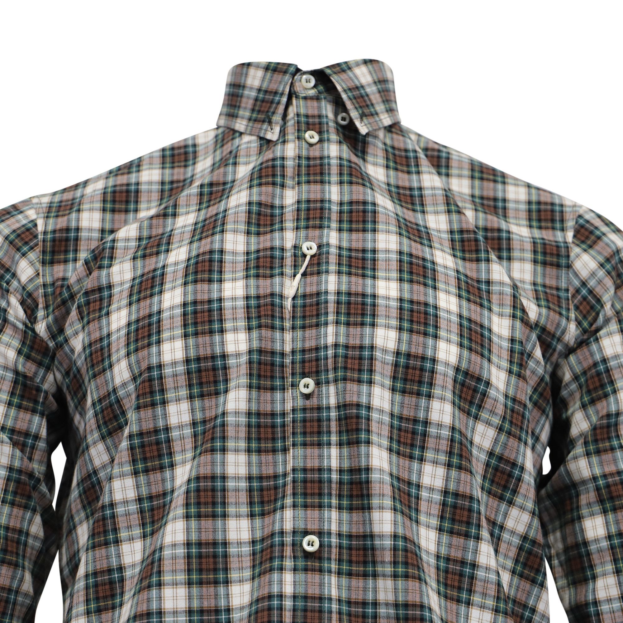 Dsquared2 Dsquared2 Plaid Long Sleeve Shirt in Multicolor Cotton Size US XL / EU 56 / 4 - 4 Thumbnail