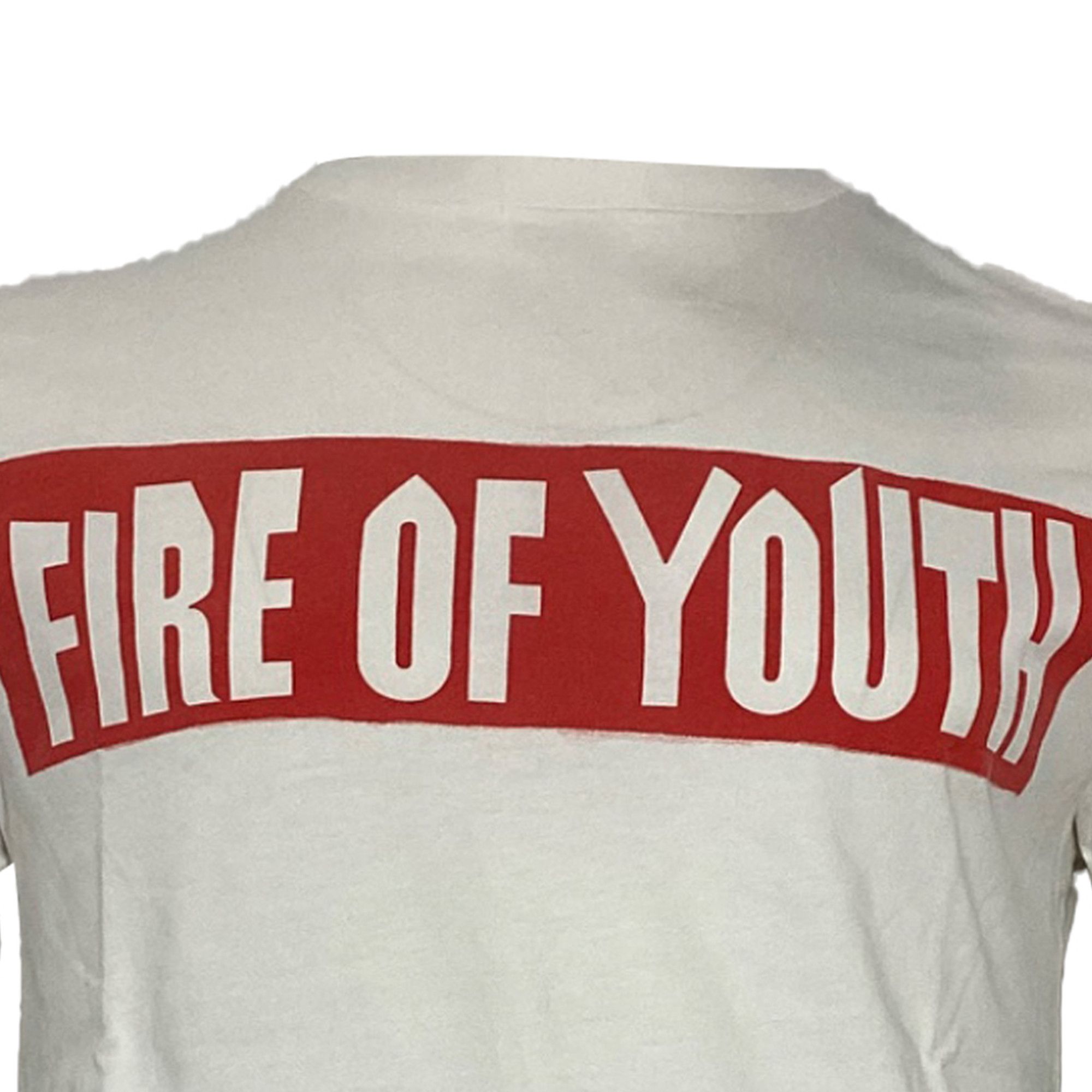 Loewe Loewe Fire of Youth T-Shirt in White Cotton Size US XL / EU 56 / 4 - 2 Thumbnail