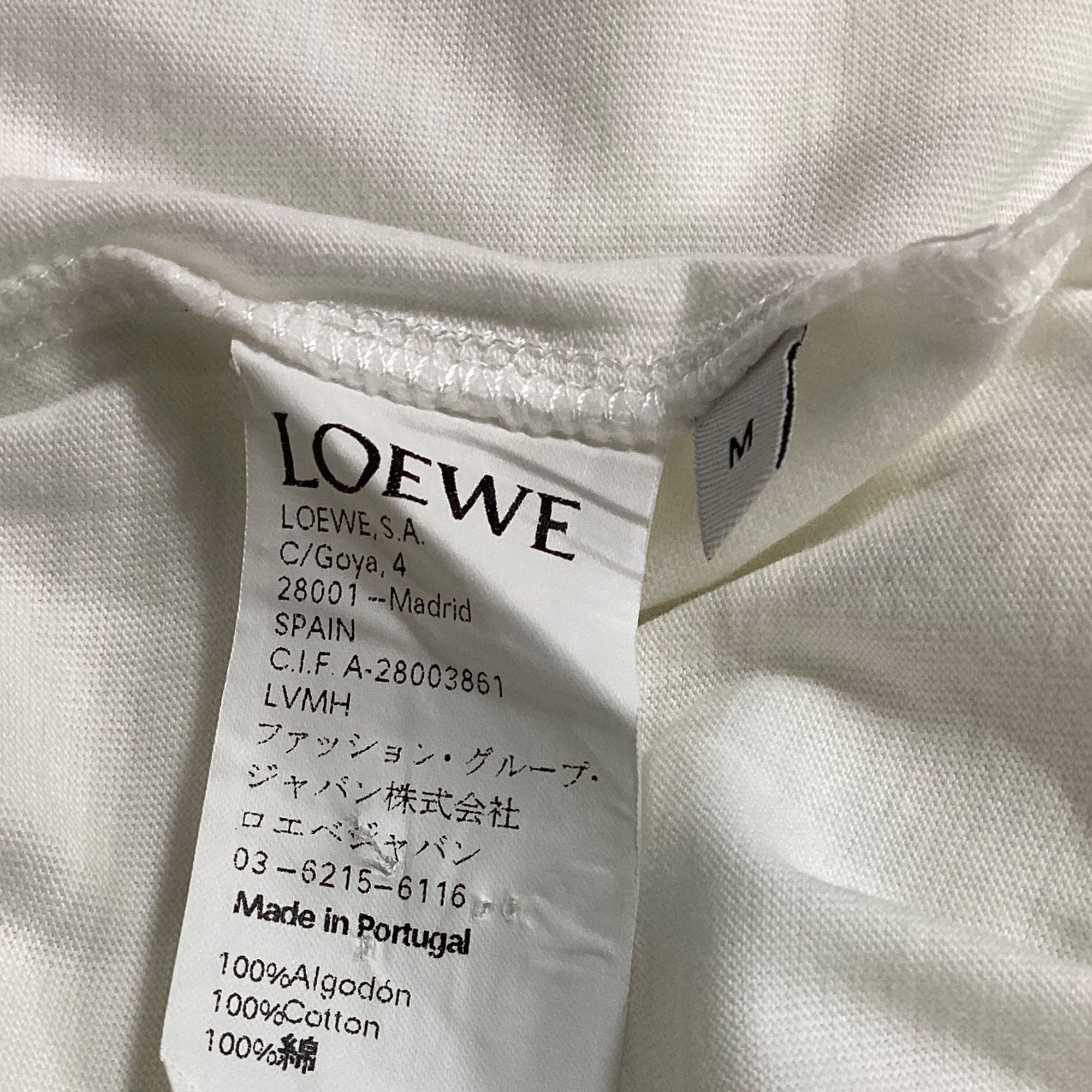 Loewe Loewe Fire of Youth T-Shirt in White Cotton Size US XL / EU 56 / 4 - 6 Thumbnail