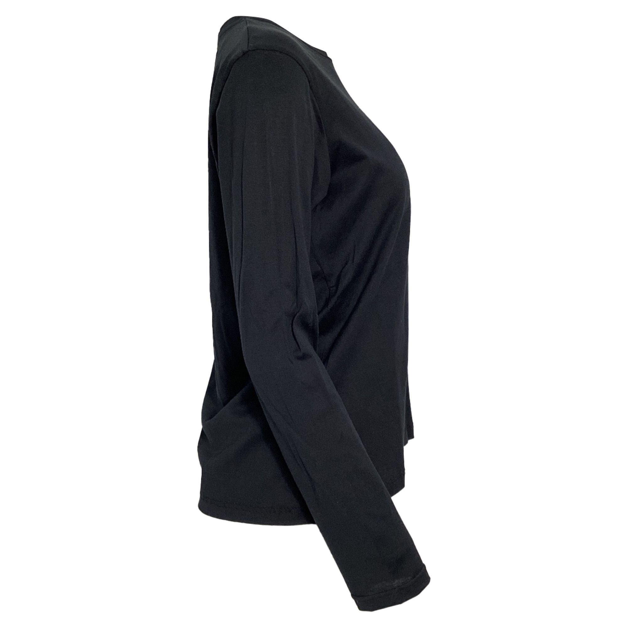 Balmain Balmain Embroidered Long Sleeve T-Shirt in Black Cotton Size US XL / EU 56 / 4 - 3 Thumbnail
