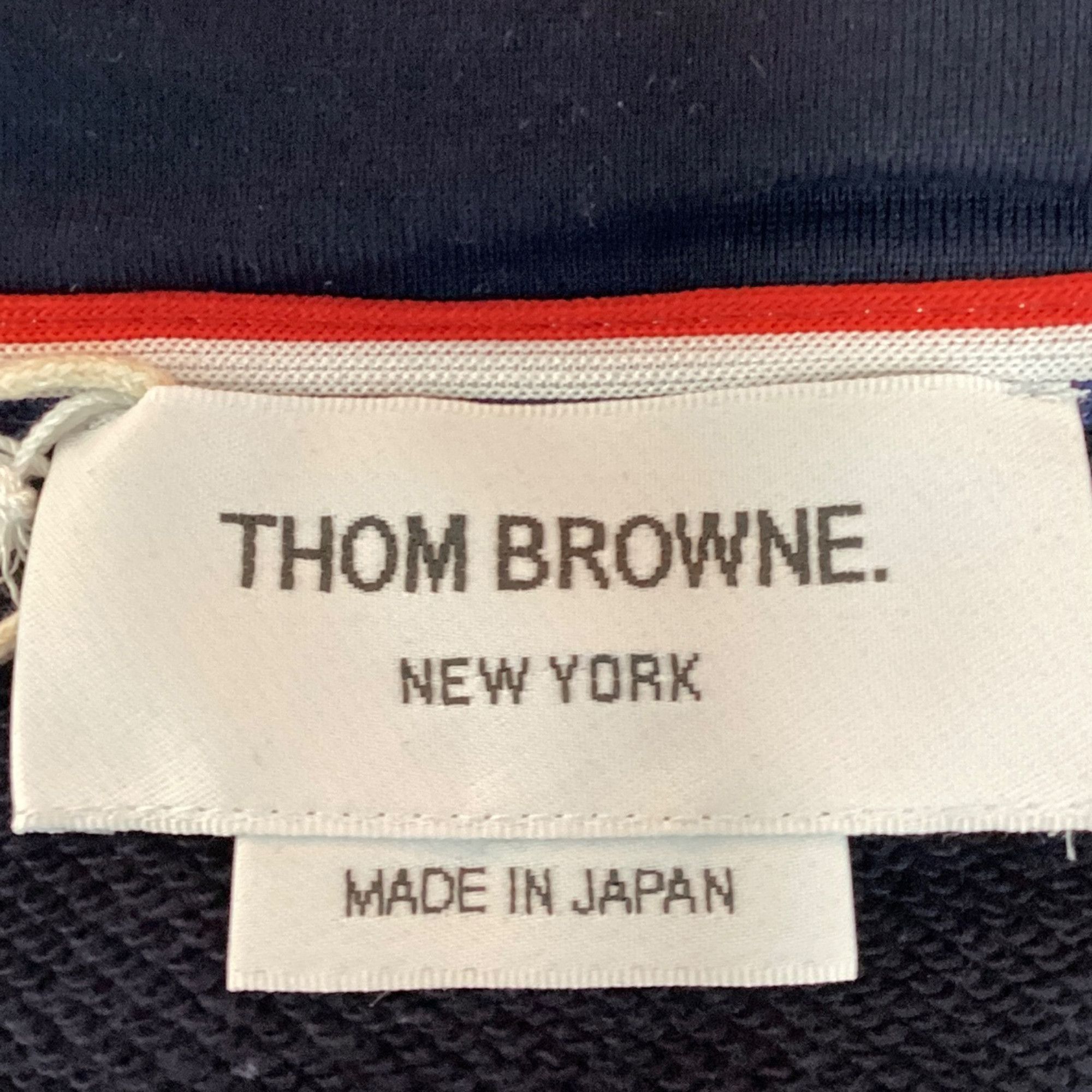 Thom Browne Thom Browne 4-Bar Loopback Zip Hoodie in Navy Cotton Size US XXL / EU 58 / 5 - 5 Thumbnail
