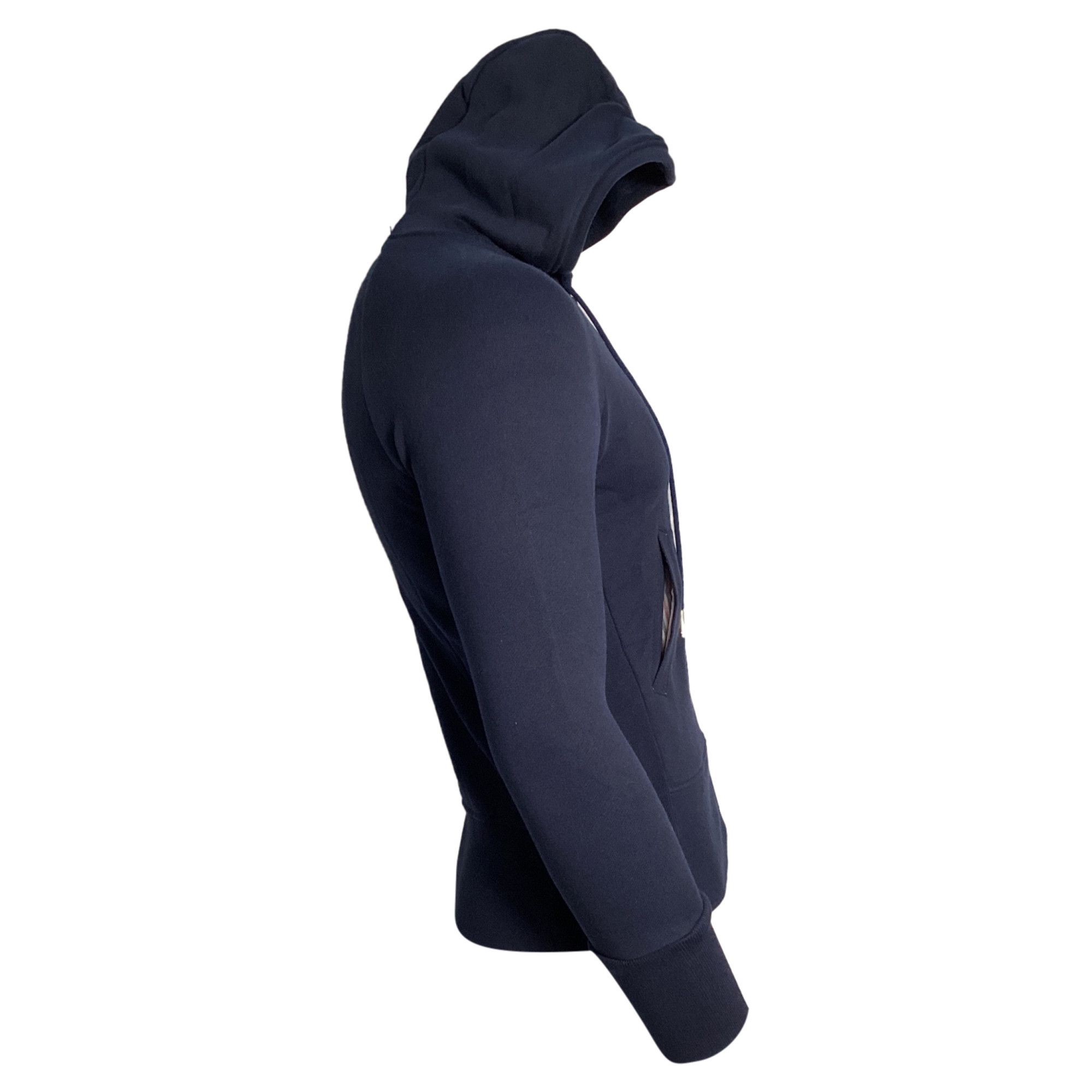 Thom Browne Thom Browne 4-Bar Loopback Zip Hoodie in Navy Cotton Size US XXL / EU 58 / 5 - 7 Thumbnail