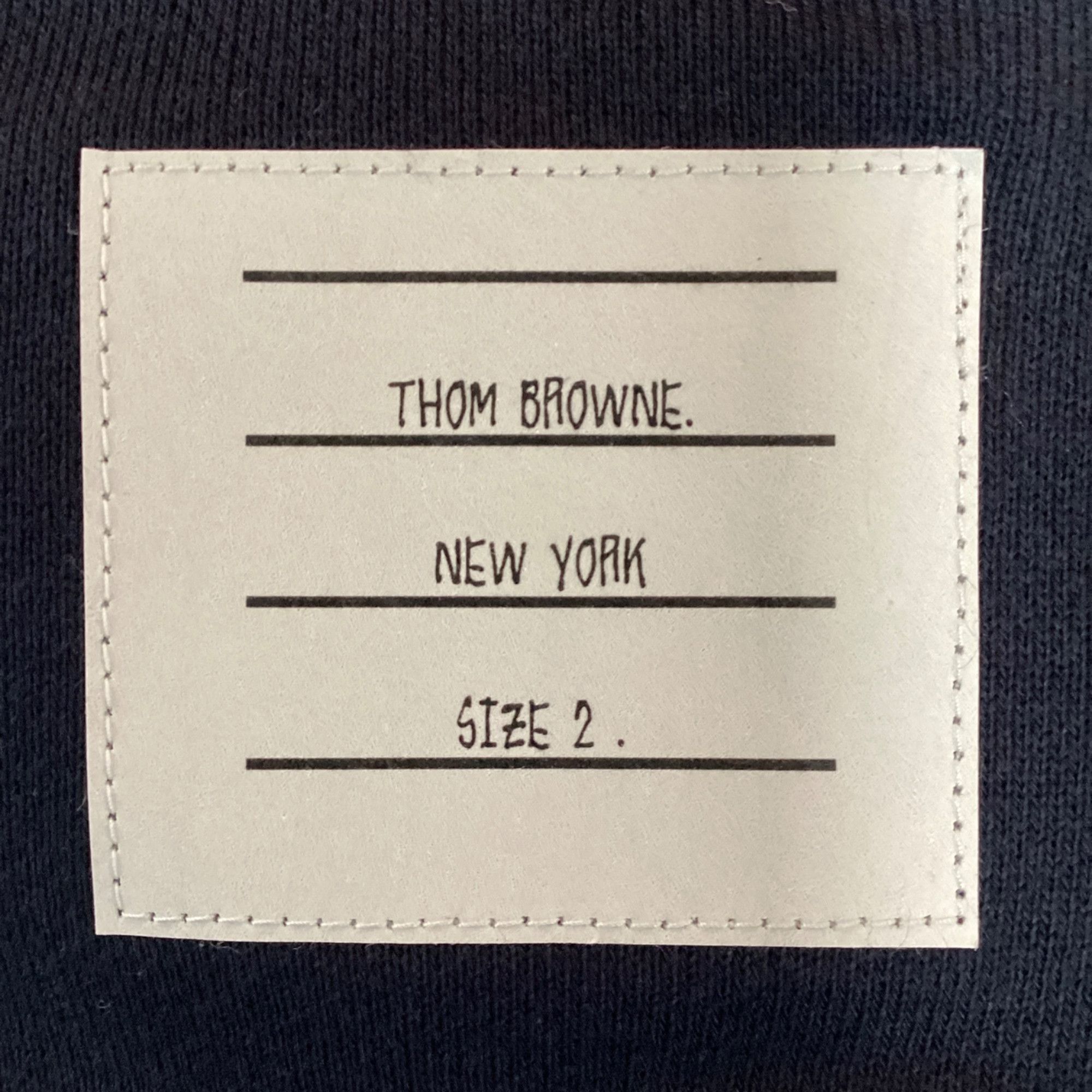 Thom Browne Thom Browne 4-Bar Loopback Zip Hoodie in Navy Cotton Size US XXL / EU 58 / 5 - 6 Thumbnail