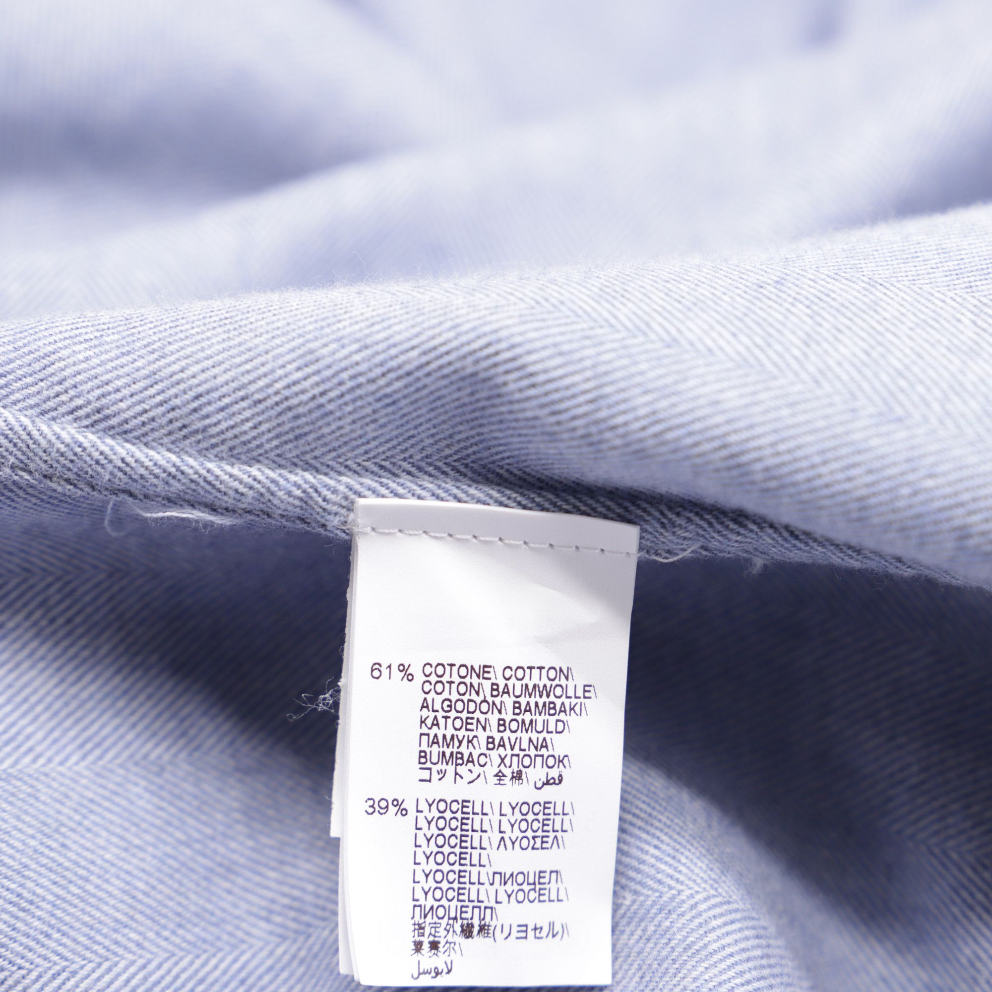 Brunello Cucinelli Brunello Cucinelli Button-Down Long Sleeve Shirt in Blue Cot Size US XL / EU 56 / 4 - 6 Thumbnail