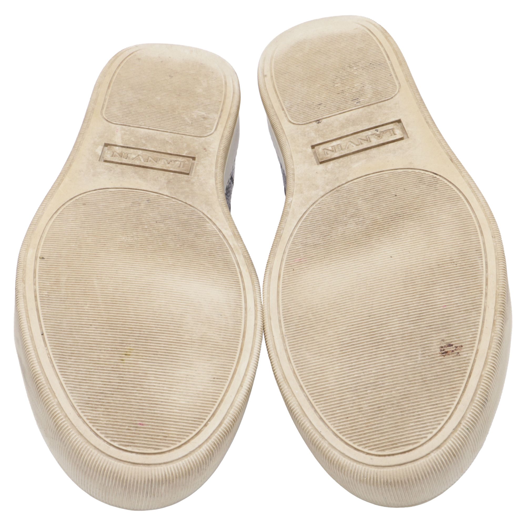 Lanvin Lanvin DBB1 Low-Top Sneakers in Grey Calfskin Leather Size US 7.5 / EU 40-41 - 6 Thumbnail