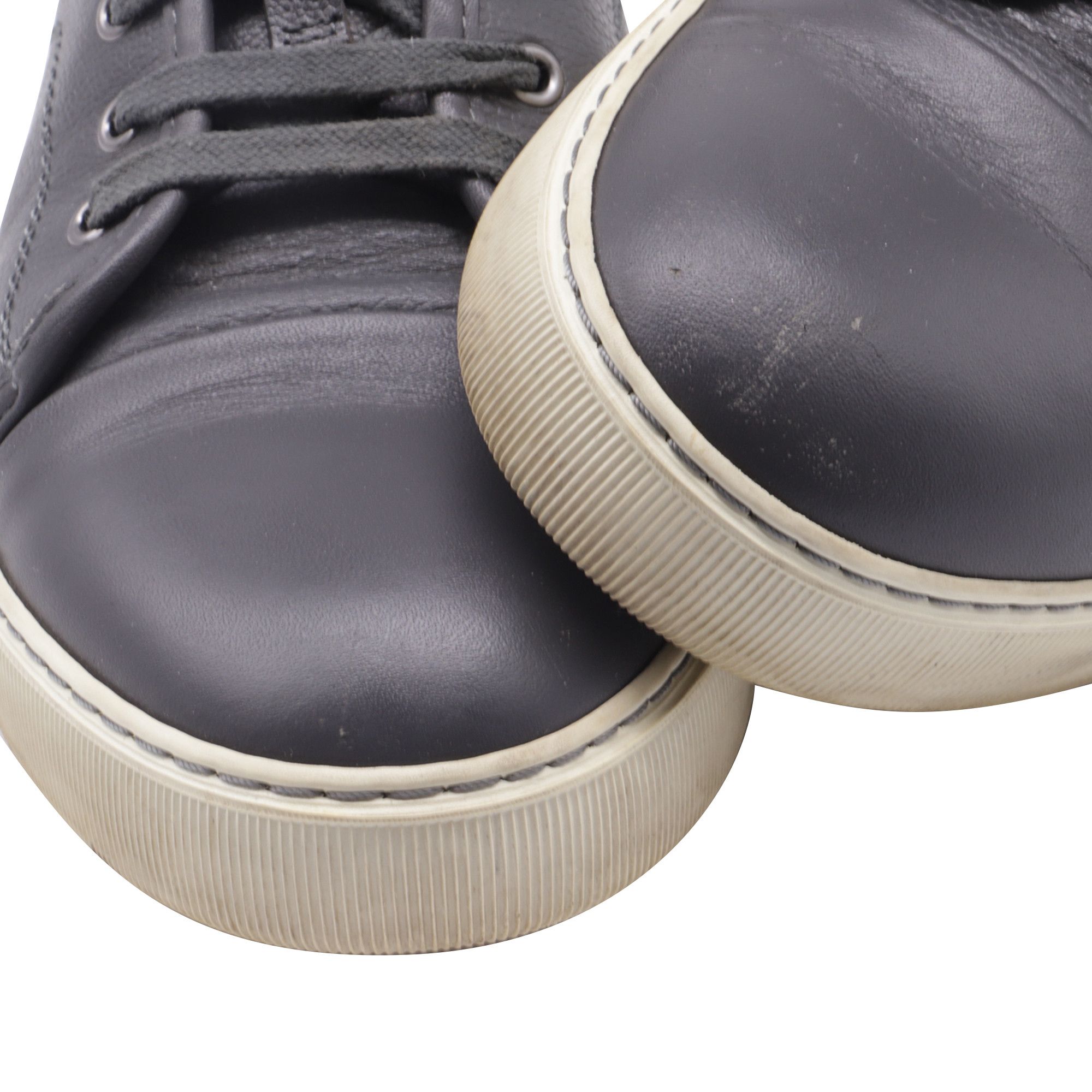 Lanvin Lanvin DBB1 Low-Top Sneakers in Grey Calfskin Leather Size US 7.5 / EU 40-41 - 7 Thumbnail