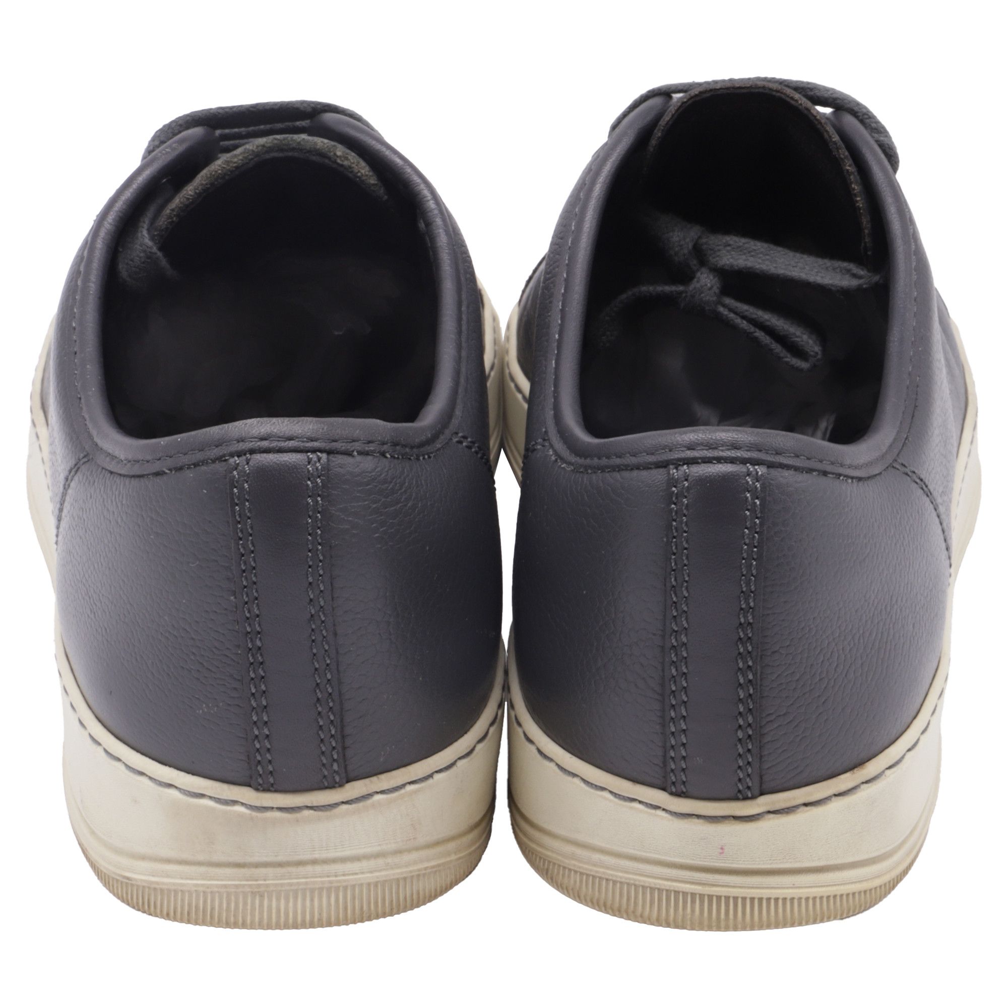 Lanvin Lanvin DBB1 Low-Top Sneakers in Grey Calfskin Leather Size US 7.5 / EU 40-41 - 5 Thumbnail