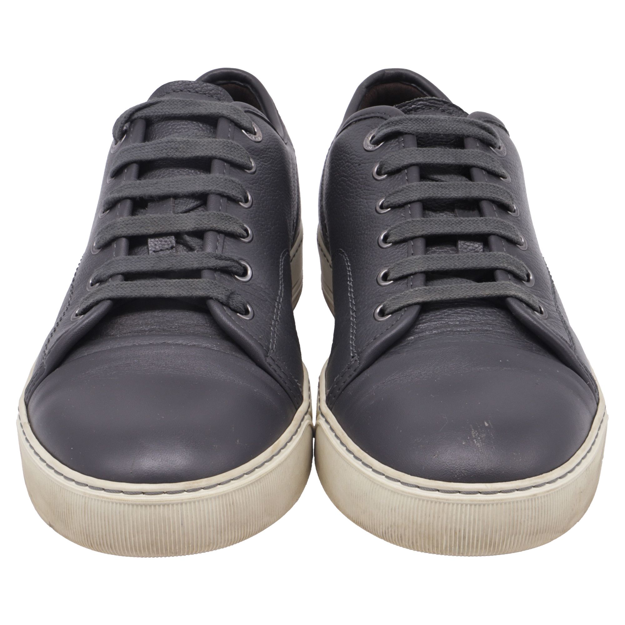 Lanvin Lanvin DBB1 Low-Top Sneakers in Grey Calfskin Leather Size US 7.5 / EU 40-41 - 2 Thumbnail