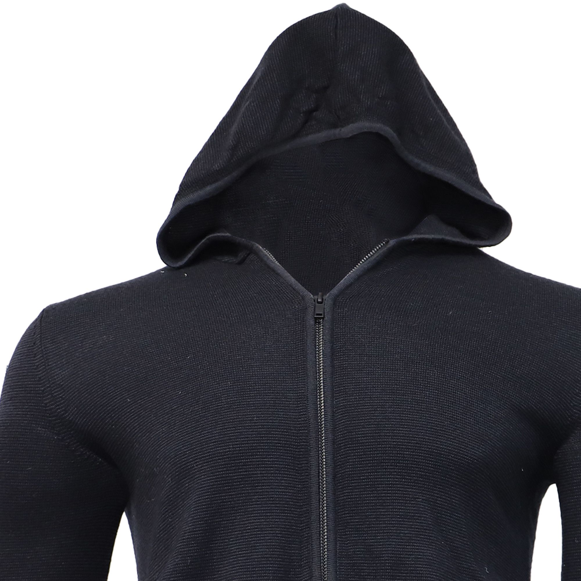 Theory Theory Knitted Zipped Hoodie in Navy Blue Wool Size US L / EU 52-54 / 3 - 2 Thumbnail