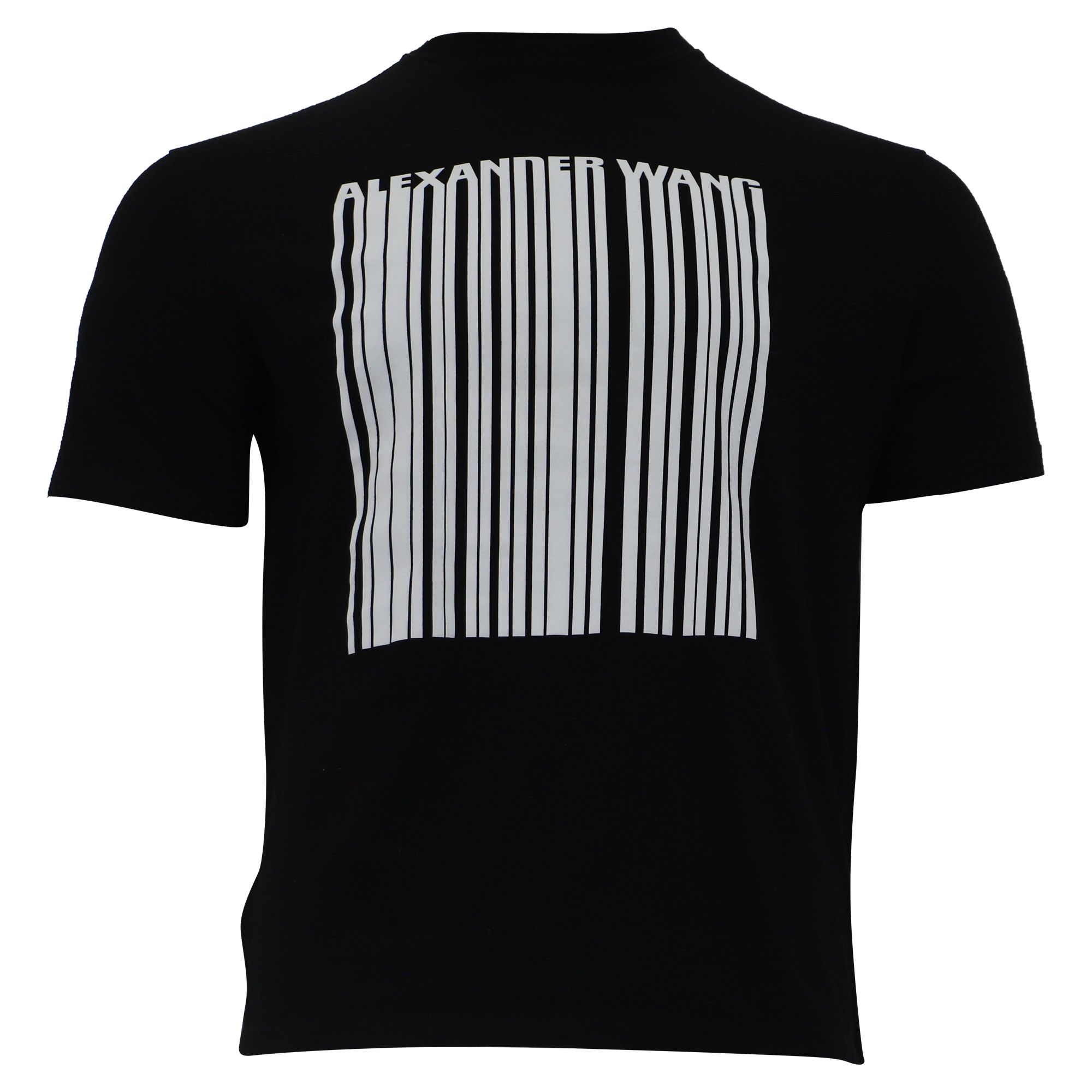 Alexander Wang Alexander Wang Classic Barcode Short Sleeve Tee In Black Cot Size US M / EU 48-50 / 2 - 2 Thumbnail
