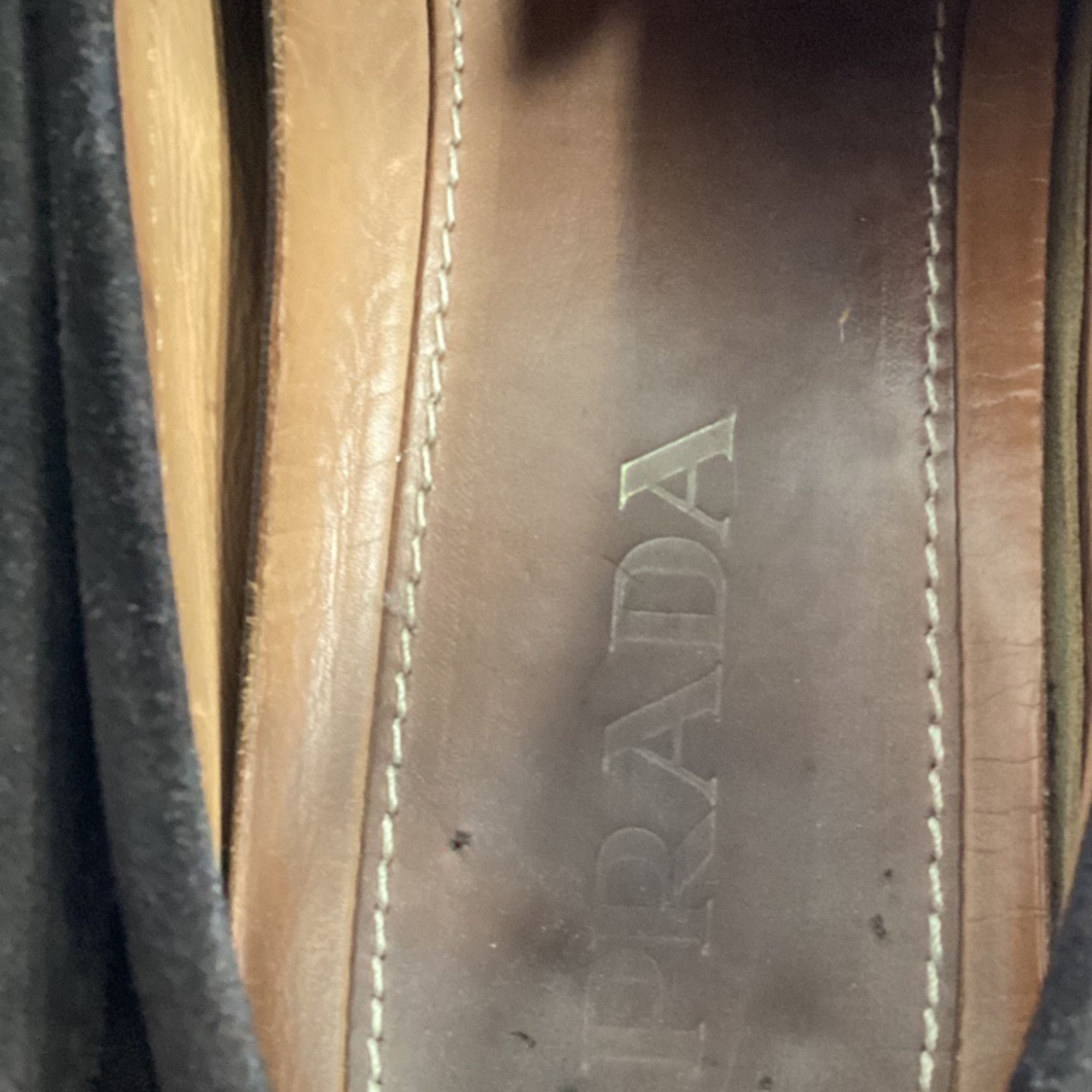 Prada Prada Logo Penny Driver Loafers in Brown Suede Size US 7.5 / EU 40-41 - 6 Thumbnail