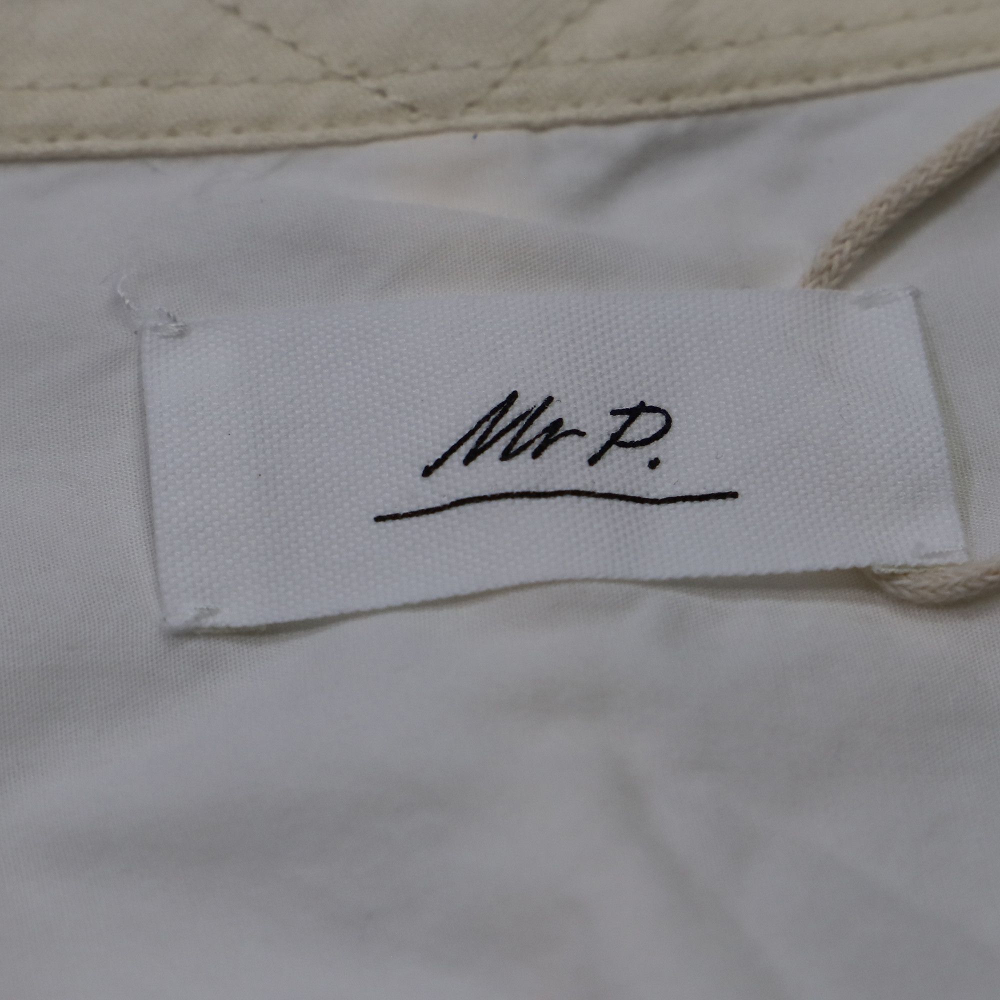 Mr P. Mr. P. Buttoned Long Sleeve Shirt with Pockets in Ivory Cot Size US XL / EU 56 / 4 - 9 Thumbnail