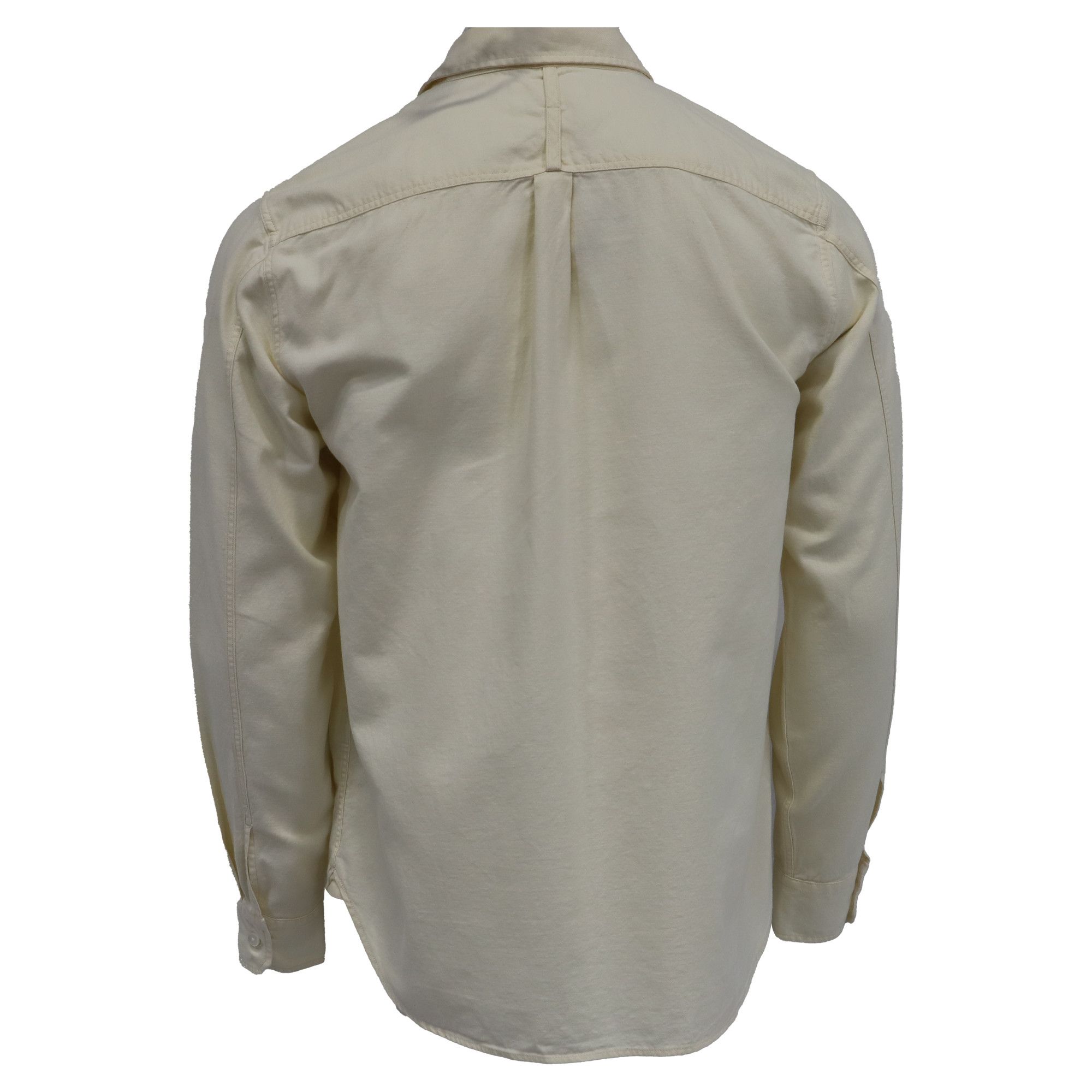 Mr P. Mr. P. Buttoned Long Sleeve Shirt with Pockets in Ivory Cot Size US XL / EU 56 / 4 - 7 Thumbnail