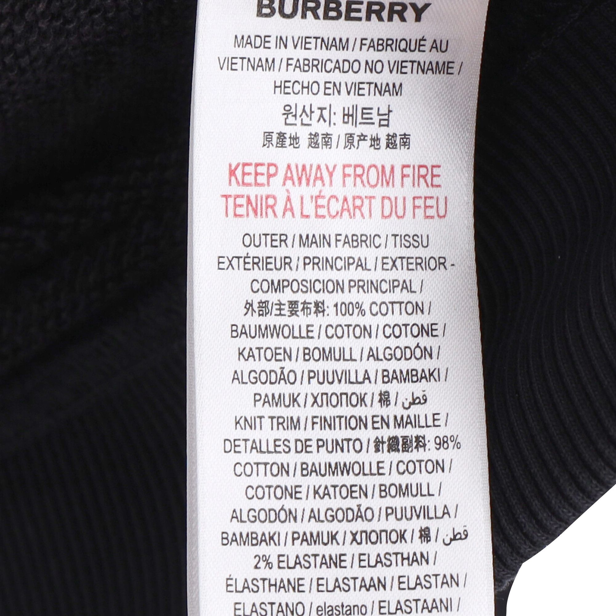 Burberry Burberry Aubree Logo Zipped Hoodie in Black Cotton Size US L / EU 52-54 / 3 - 6 Thumbnail