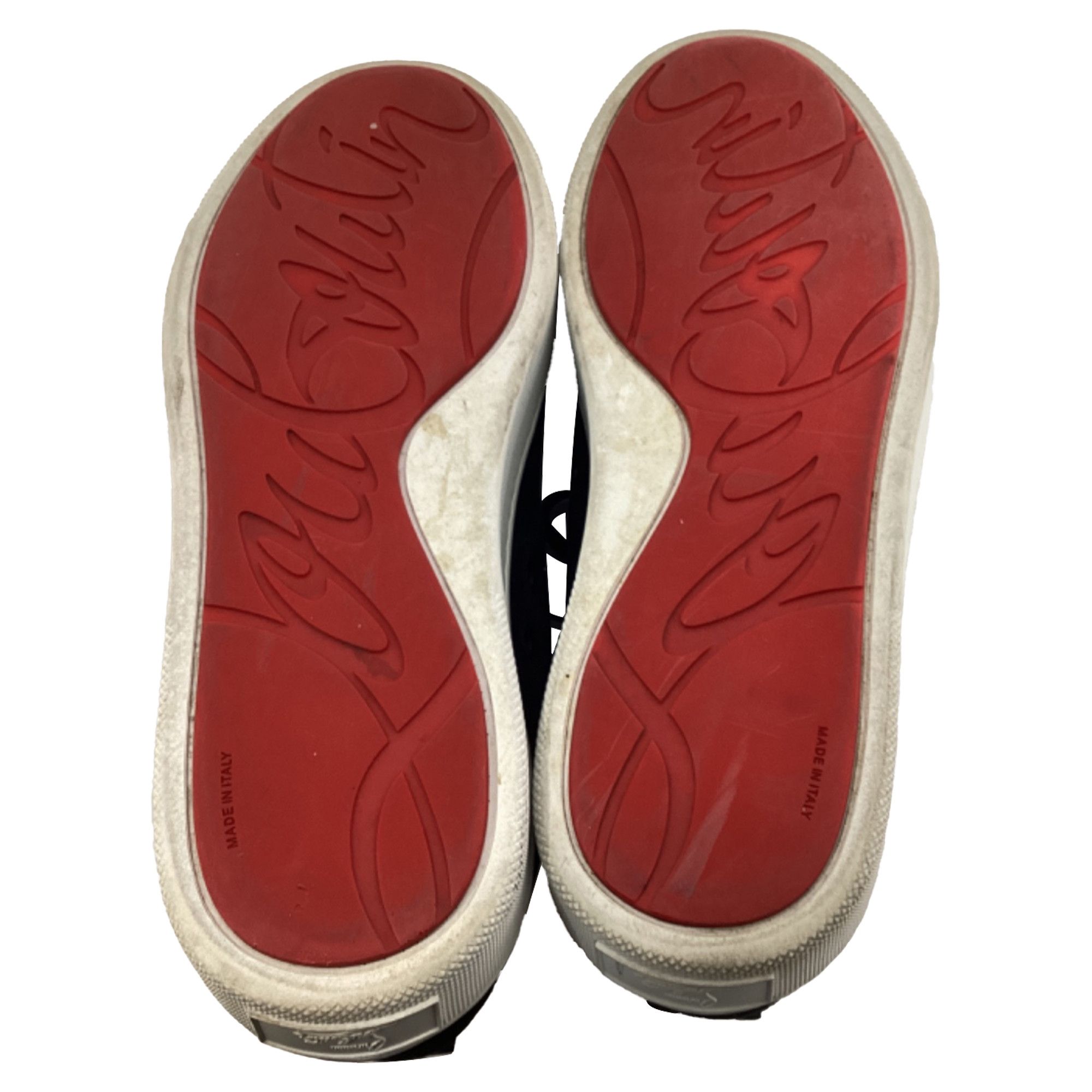 Christian Louboutin Christian Louboutin Happyrui Spiked Sneakers in Black Suede Size US 12.5 / EU 45-46 - 9 Thumbnail