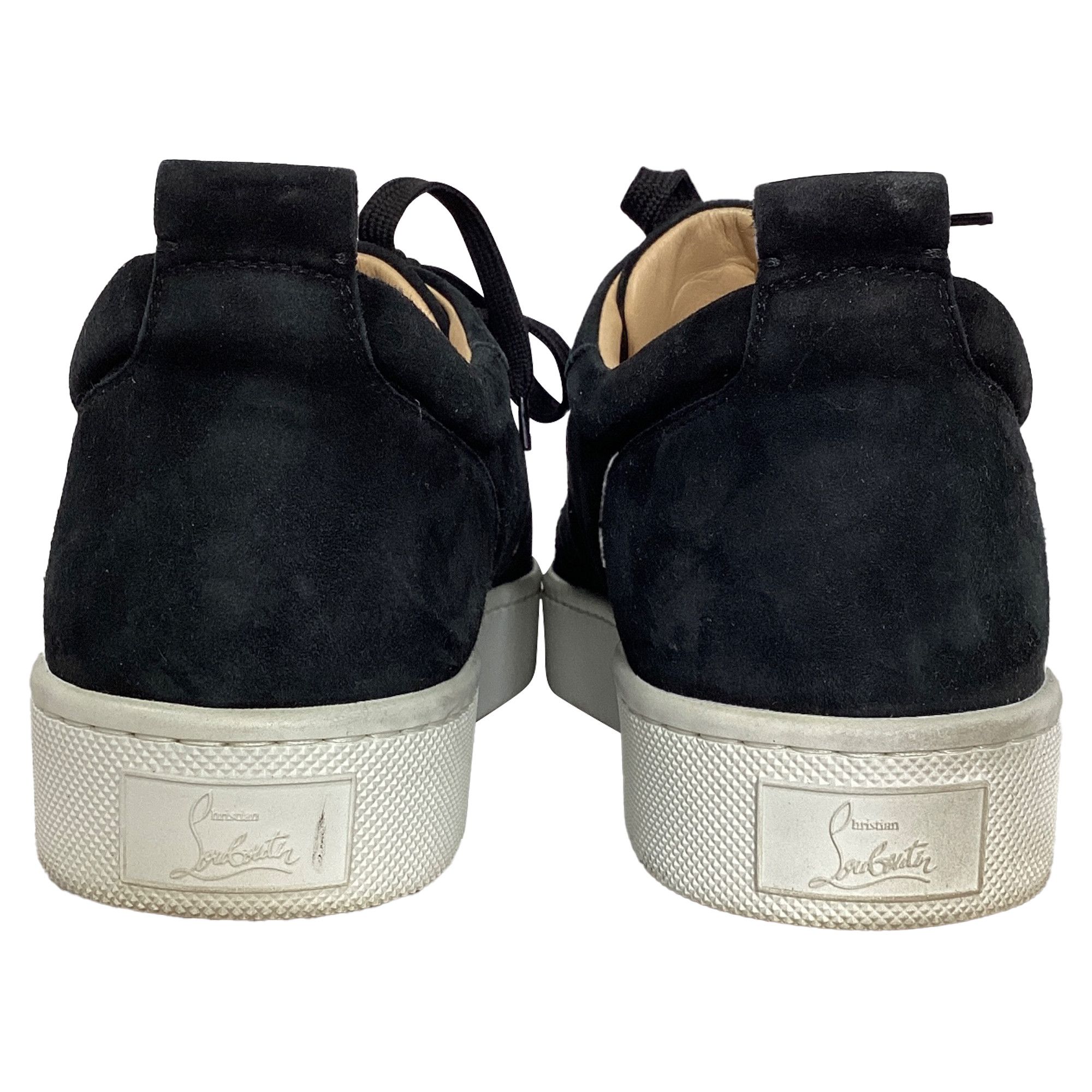 Christian Louboutin Christian Louboutin Happyrui Spiked Sneakers in Black Suede Size US 12.5 / EU 45-46 - 8 Thumbnail