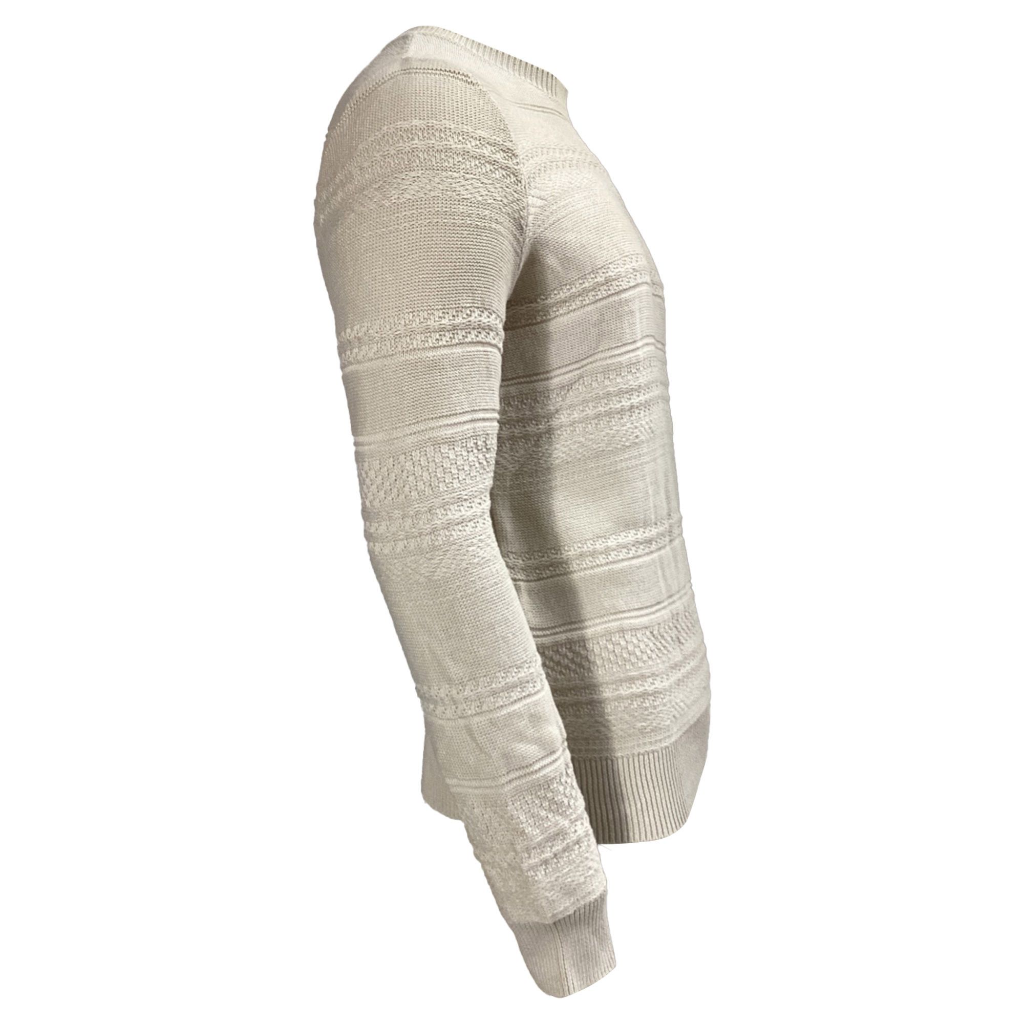 A.P.C. A.P.C. Knitted Sweater in Cream Cotton Size US M / EU 48-50 / 2 - 5 Thumbnail