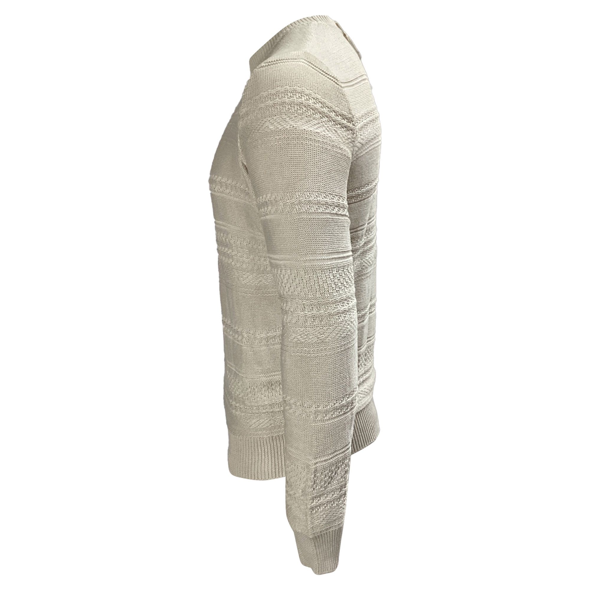 A.P.C. A.P.C. Knitted Sweater in Cream Cotton Size US M / EU 48-50 / 2 - 3 Thumbnail