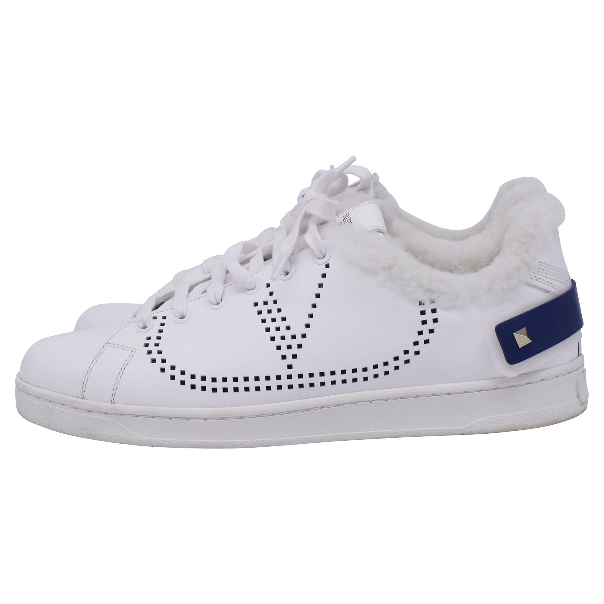 Valentino Valentino Garavani Backnet Perforated Shear-Lined Sneakers i Size US 8 / EU 41 - 5 Thumbnail