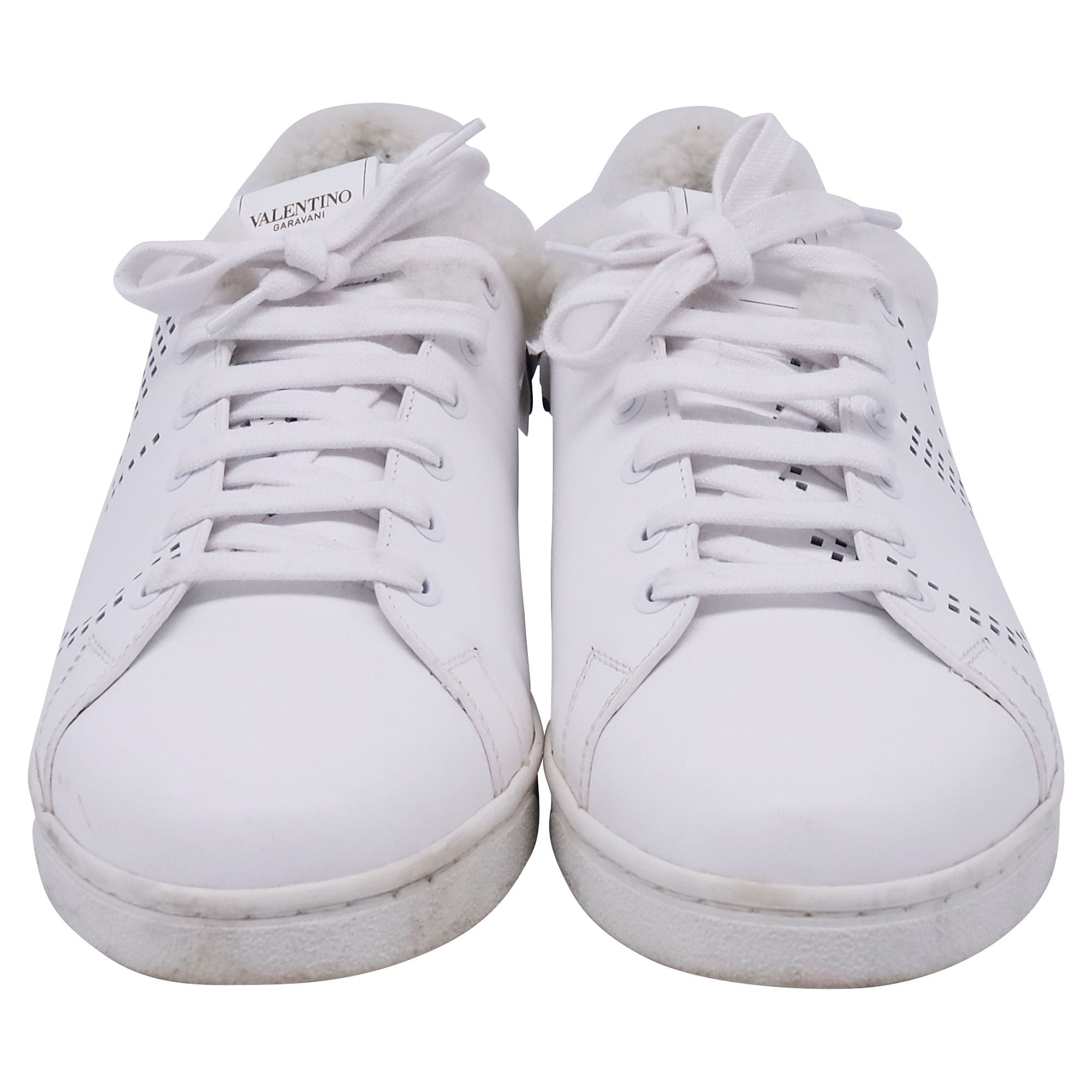 Valentino Valentino Garavani Backnet Perforated Shear-Lined Sneakers i Size US 8 / EU 41 - 2 Thumbnail