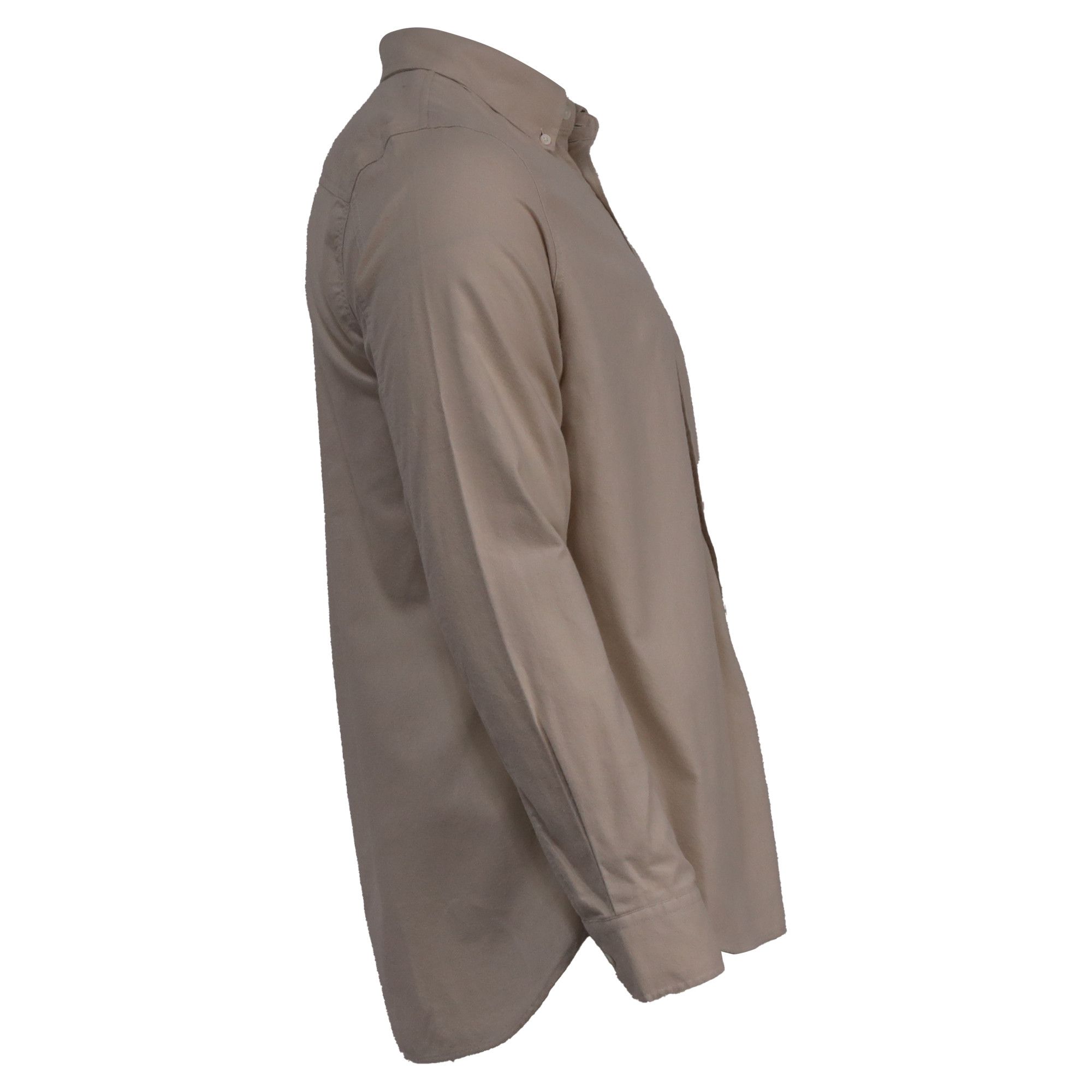 Mr P. Mr. P. Buttoned Long Sleeve Shirt with Pocket in Beige Cott Size US XL / EU 56 / 4 - 3 Thumbnail
