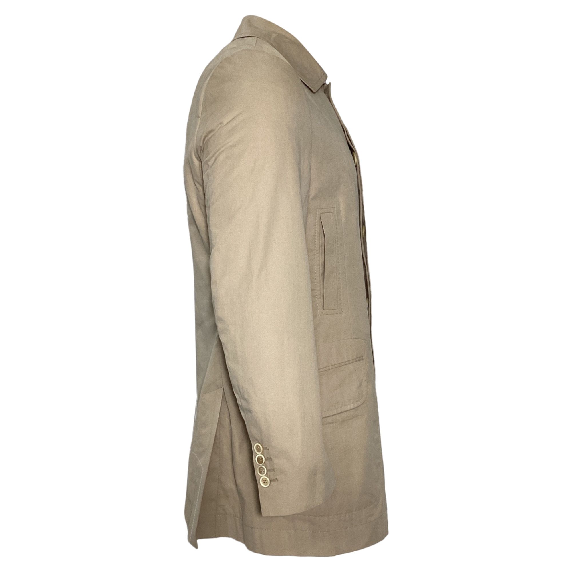 Brunello Cucinelli Brunello Cucinelli Short Coat in Beige Cotton Size US XXL / EU 58 / 5 - 2 Thumbnail