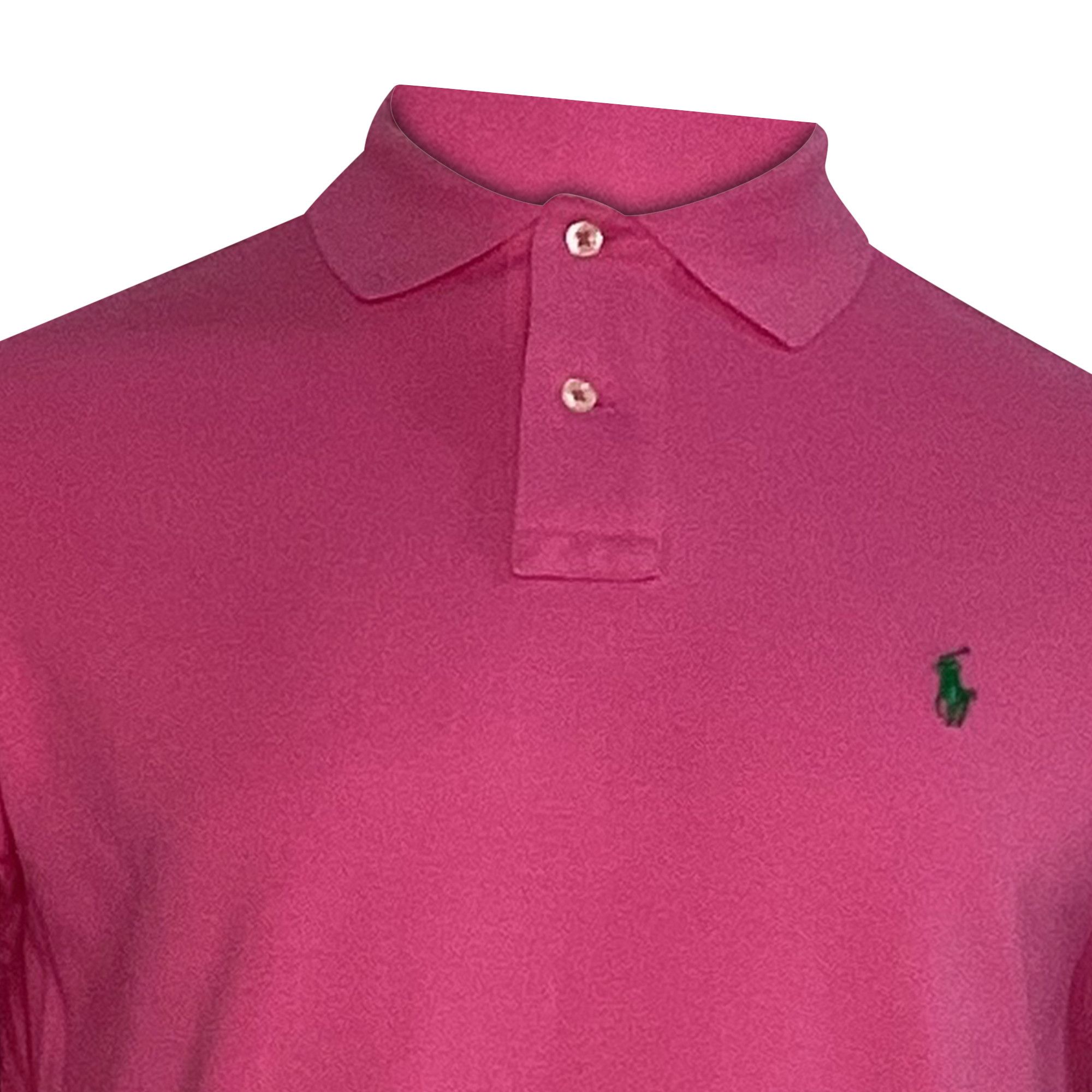 Polo Ralph Lauren Polo Ralph Lauren Embroidered Polo Shirt in Pink Cotton Size US M / EU 48-50 / 2 - 4 Thumbnail