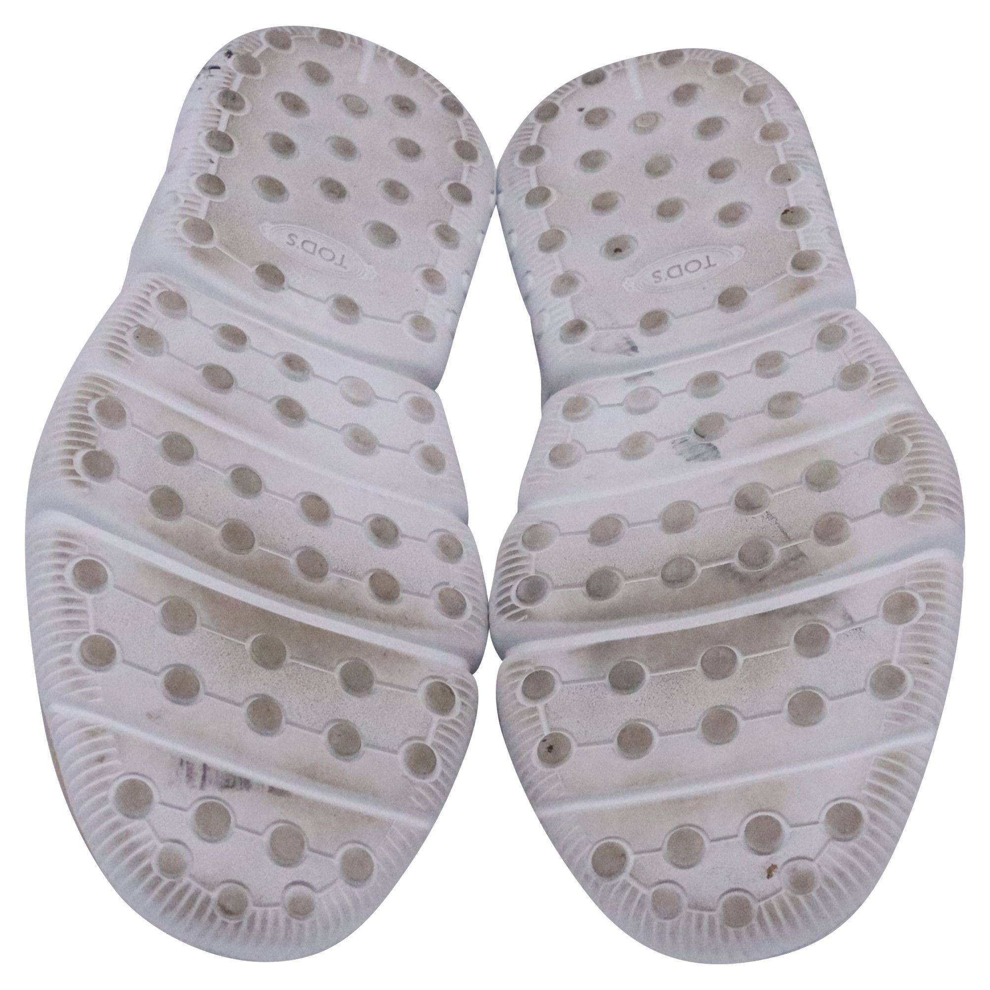 Tod's Tod's Two-Tone Sneakers in White Canvas Size US 8 / EU 41 - 6 Thumbnail