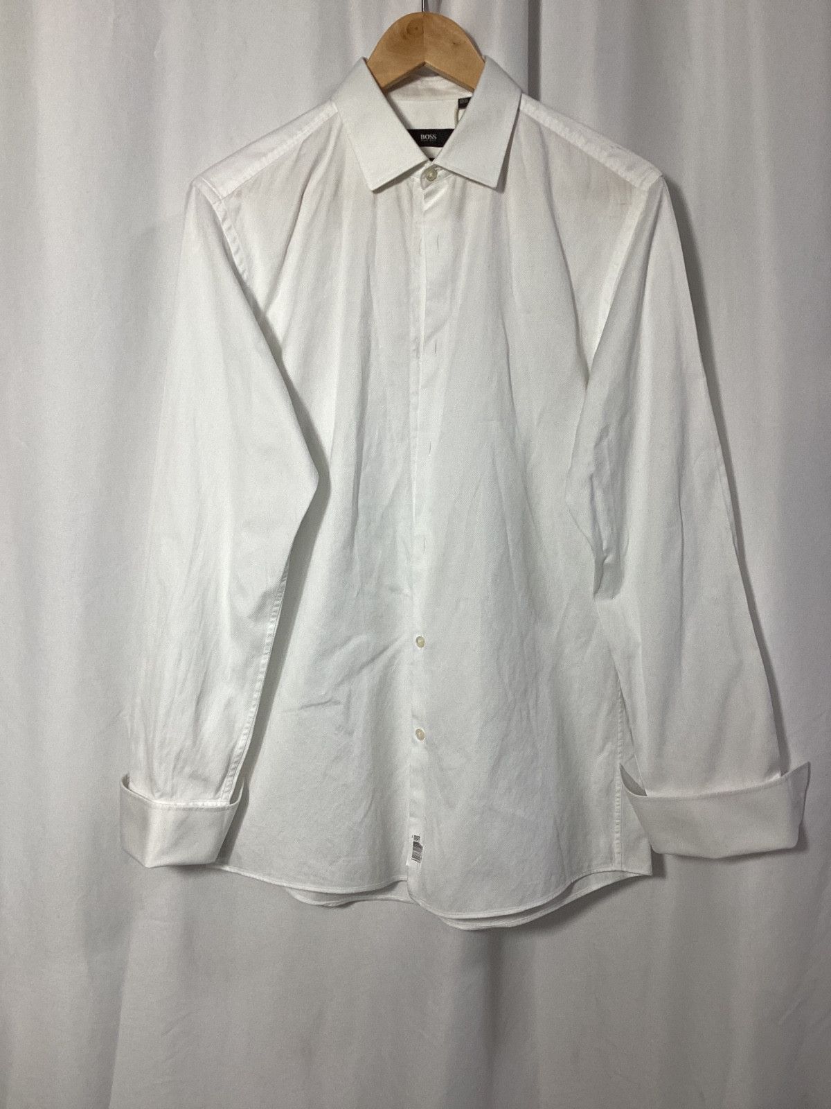 Hugo Boss Boss Hugo Boss Slim Fit Shirt in White Cotton Size US M / EU 48-50 / 2 - 9 Thumbnail