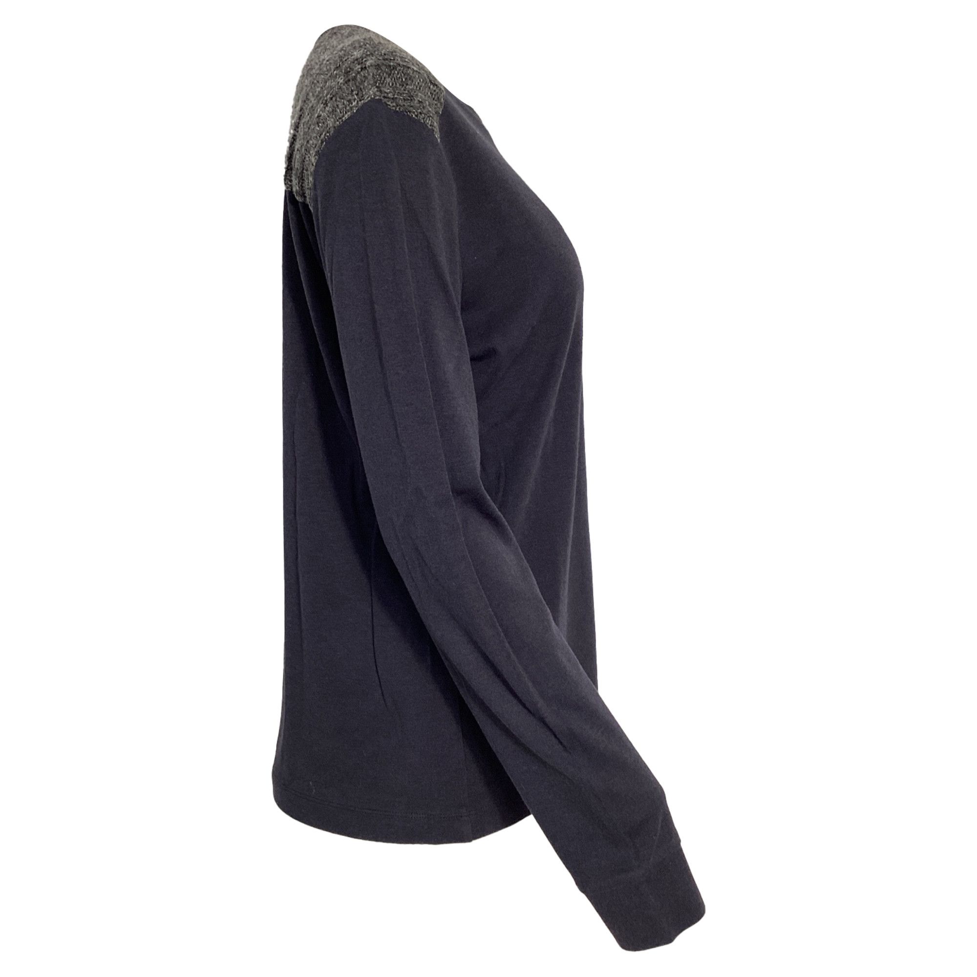 Giorgio Armani Giorgio Armani Color-Block Sweater in Navy Blue and Grey Co Size US XXL / EU 58 / 5 - 2 Thumbnail