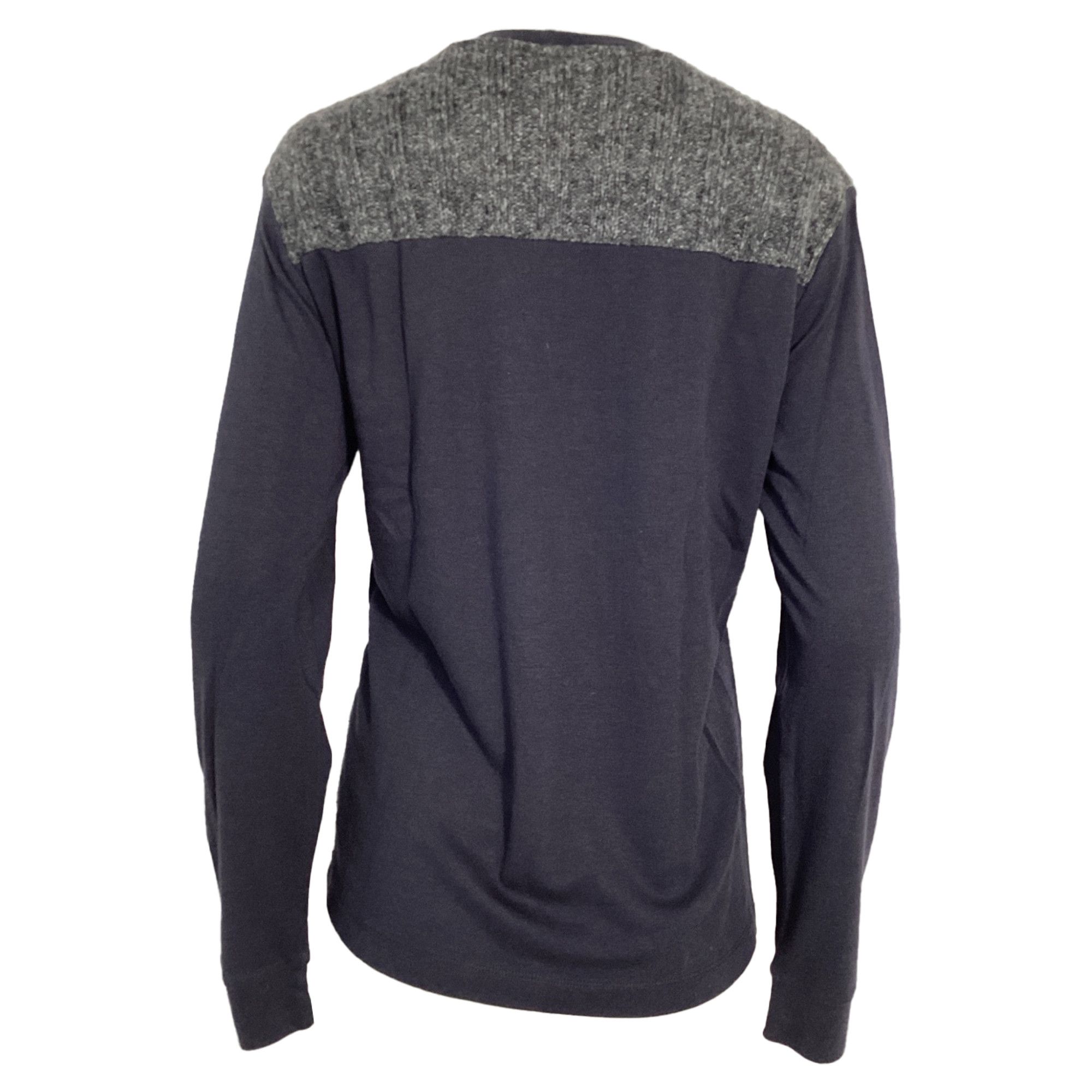 Giorgio Armani Giorgio Armani Color-Block Sweater in Navy Blue and Grey Co Size US XXL / EU 58 / 5 - 5 Thumbnail