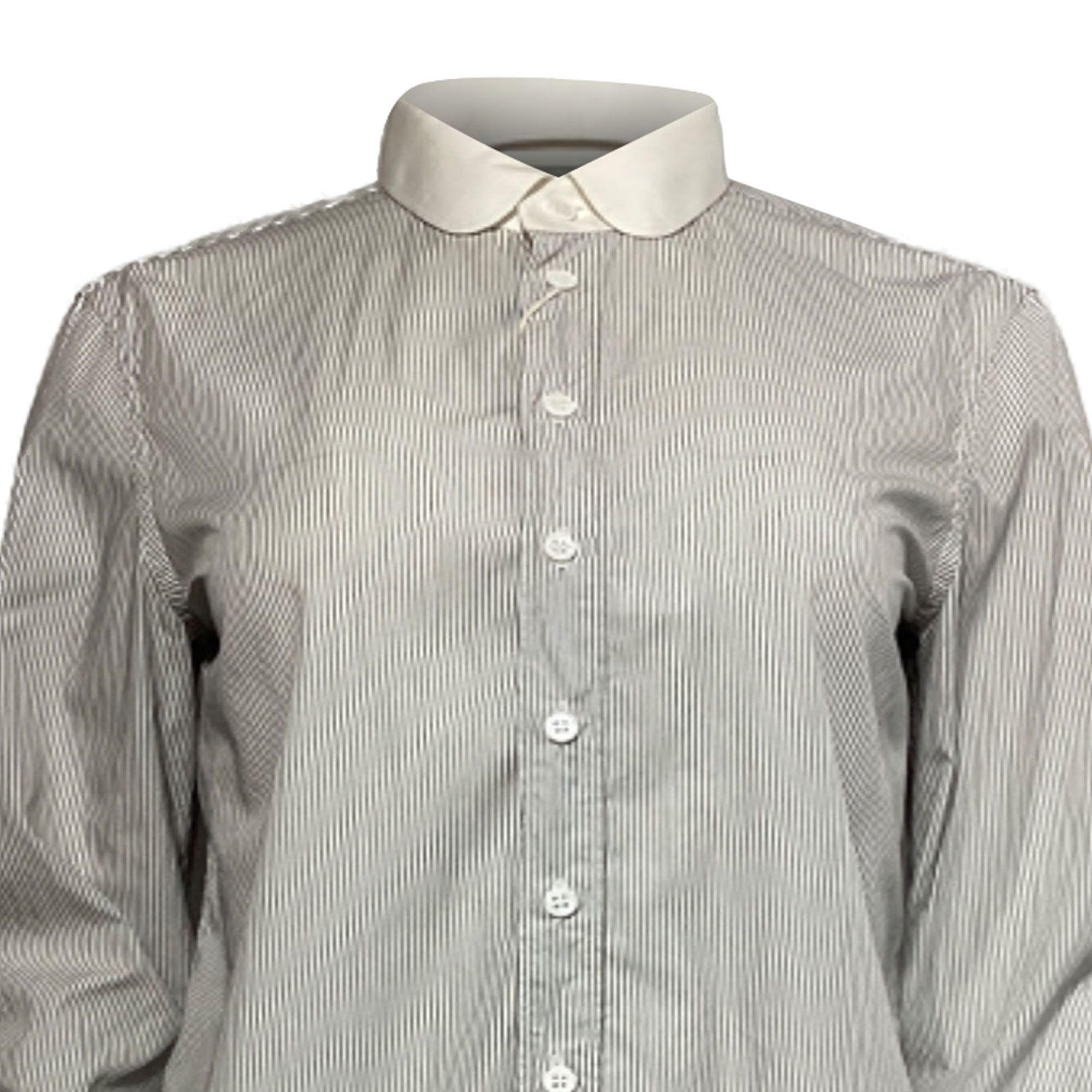 Saint Laurent Paris Saint Laurent Striped Long Sleeve Shirt in Black and White Size US XL / EU 56 / 4 - 6 Thumbnail