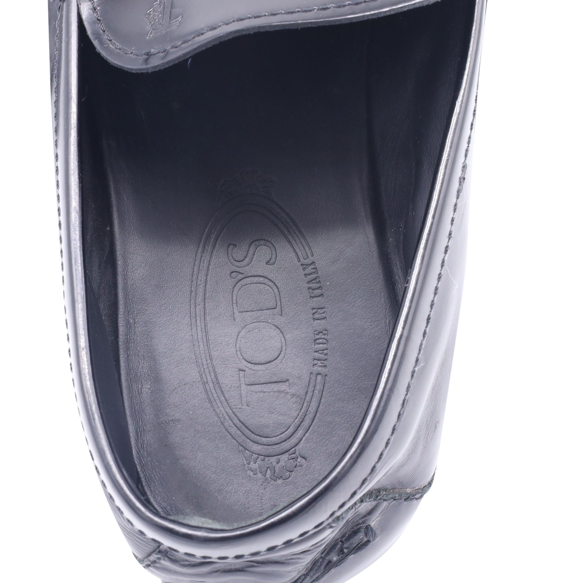 Tod's Tod's Logo-Embossed Penny Loafers in Black Leather Size US 12 / EU 45 - 5 Thumbnail