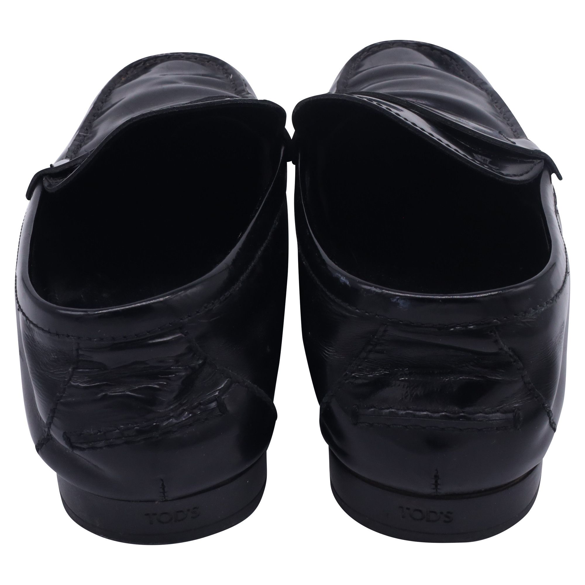 Tod's Tod's Logo-Embossed Penny Loafers in Black Leather Size US 12 / EU 45 - 4 Thumbnail