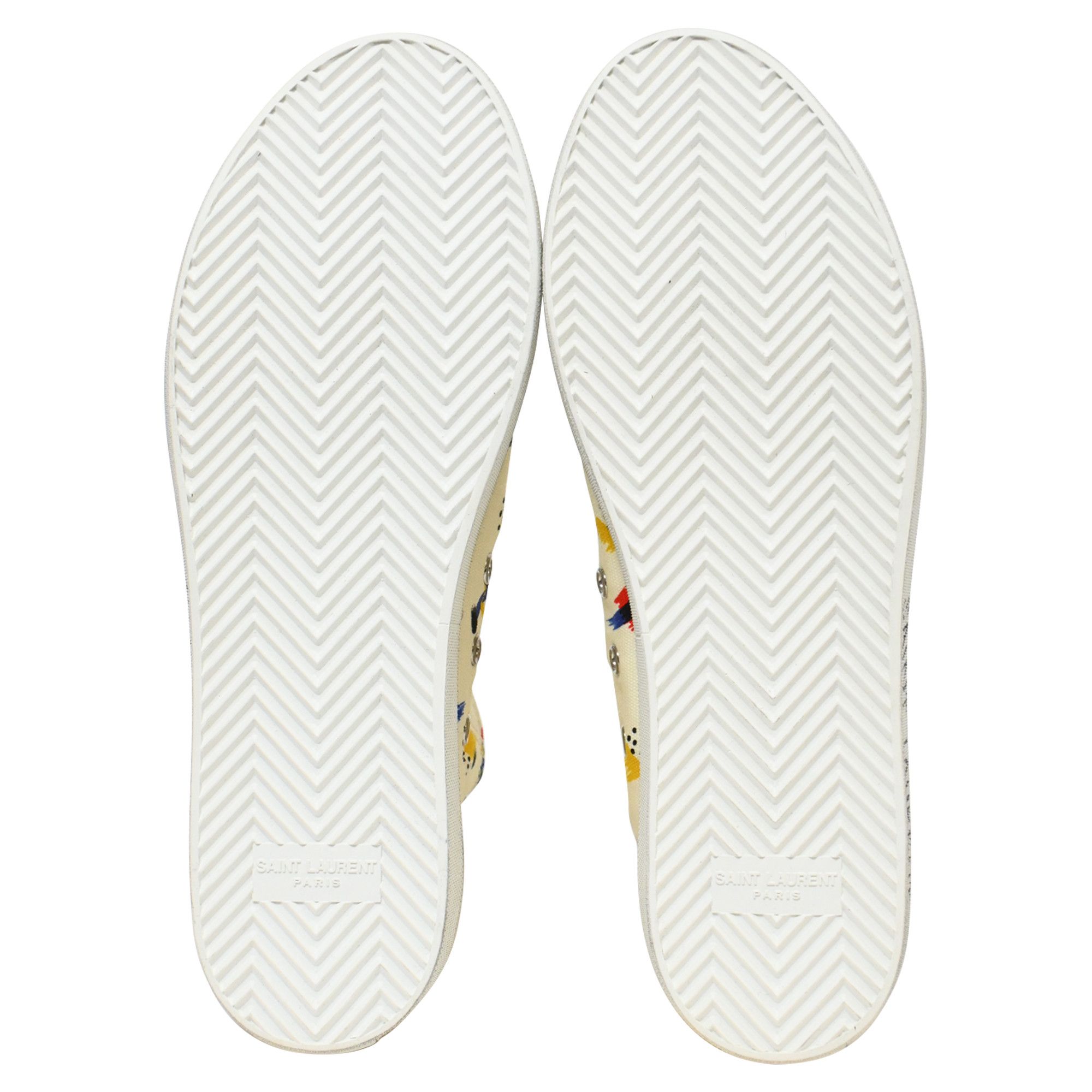 Saint Laurent Paris Saint Laurent Malibu Mid Top Sneakers in Multicolor Canvas Size US 8.5 / EU 41-42 - 6 Thumbnail