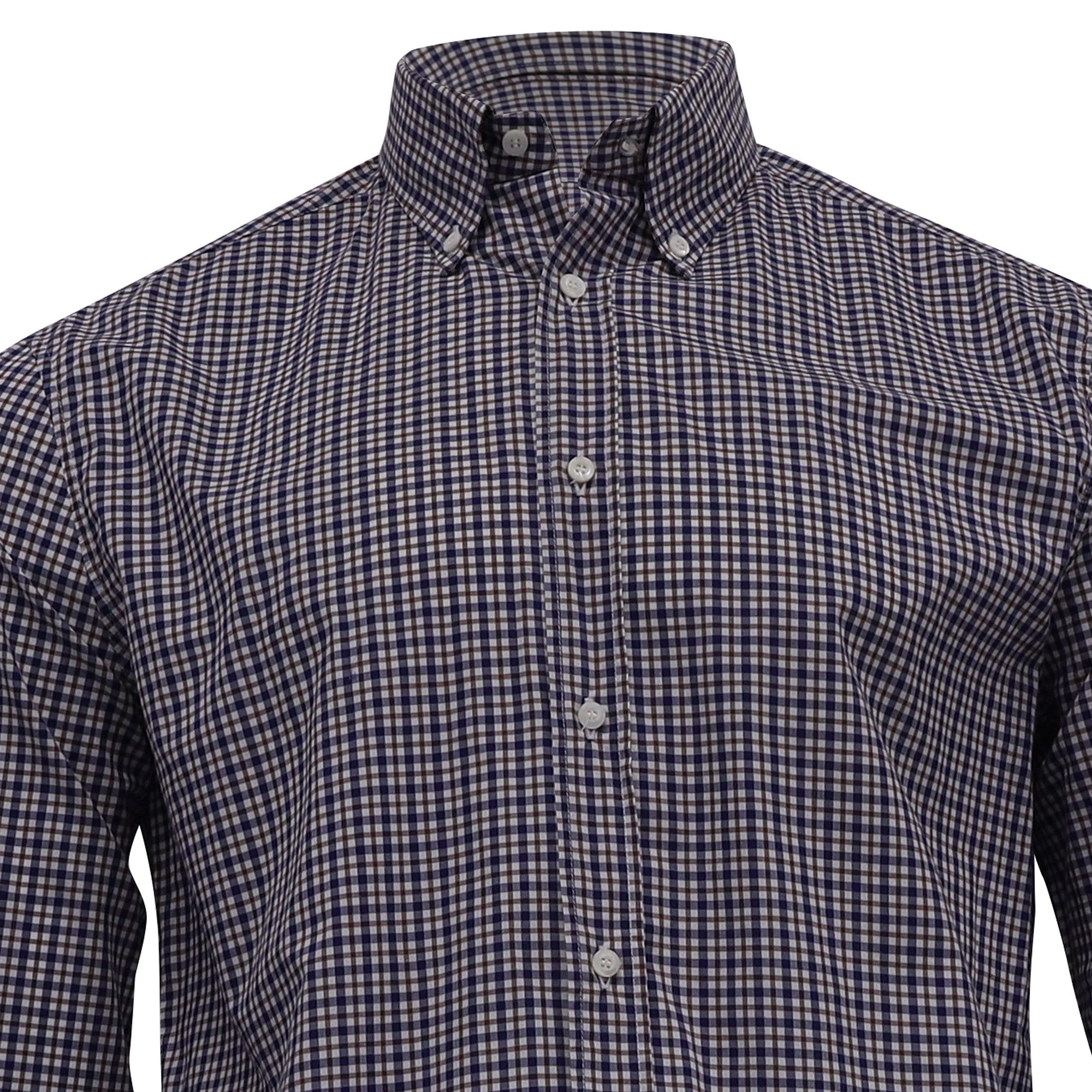 Brunello Cucinelli Brunello Cucinelli Checked Button-Down Shirt in Multicolor Size US XXL / EU 58 / 5 - 2 Thumbnail