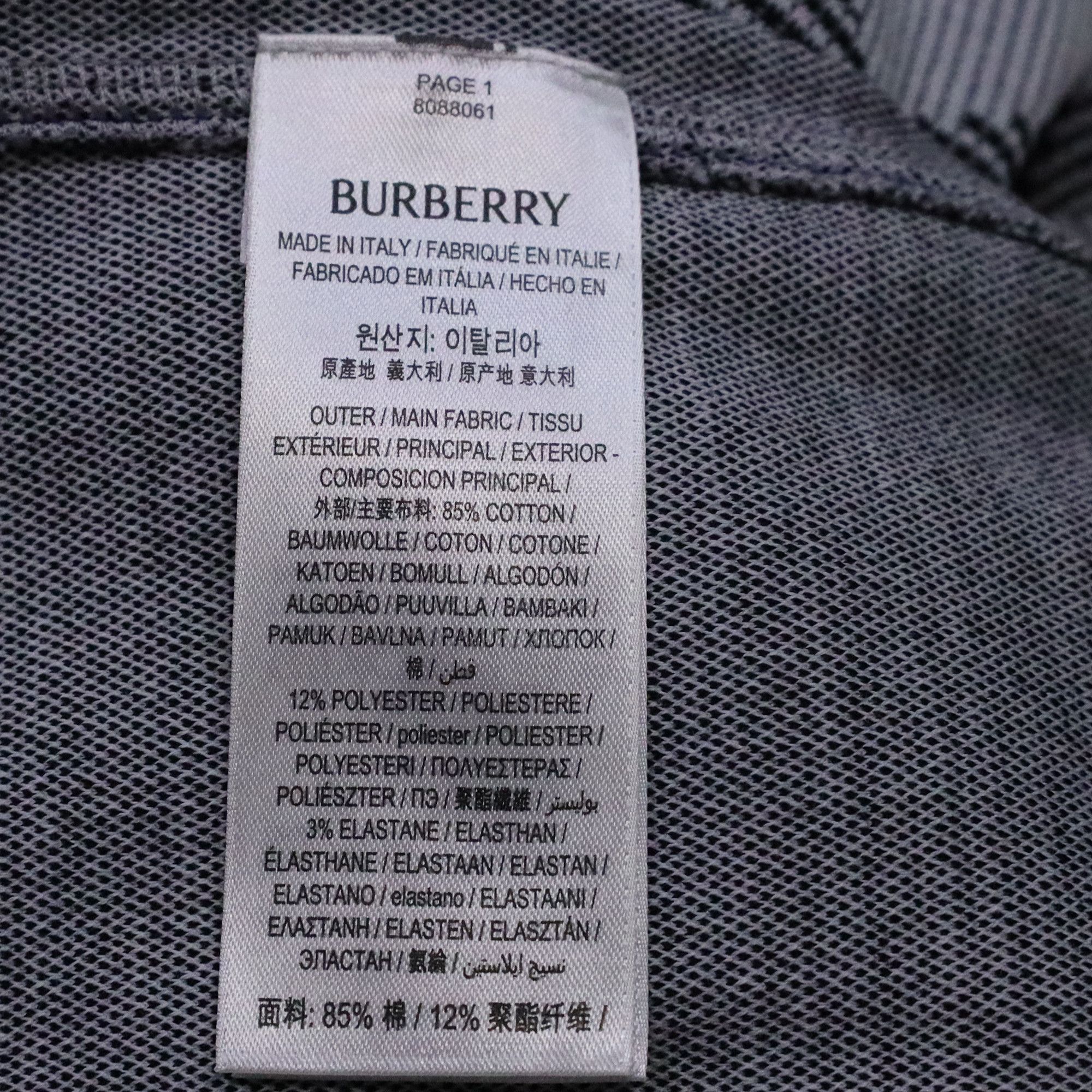 Burberry Burberry Check T-shirt in Grey Cotton Size US XS / EU 42 / 0 - 5 Thumbnail